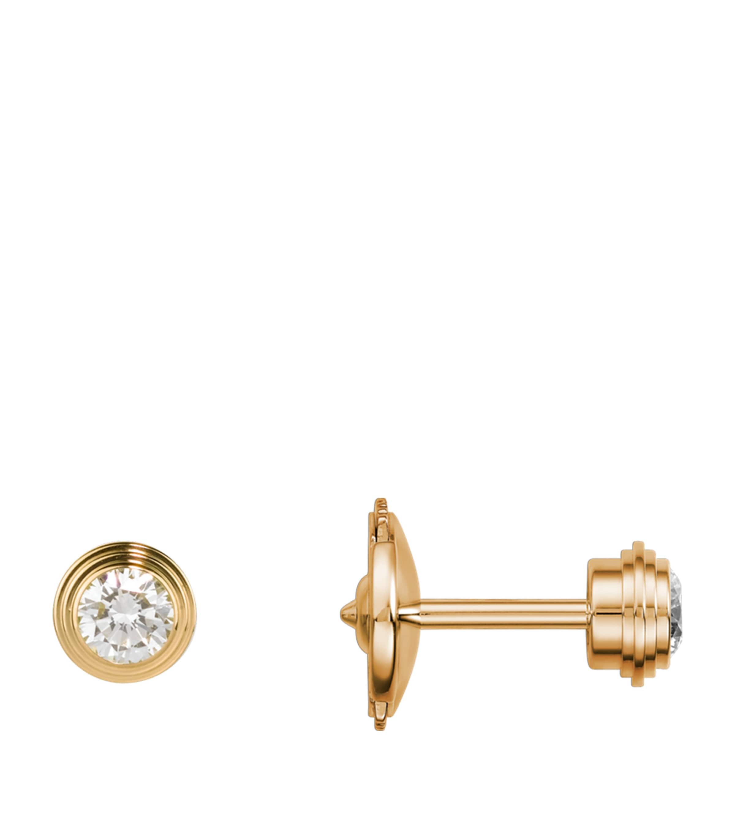 Medium Yellow Gold and Diamond Cartier d'Amour Earrings YELLOW GOLD Image 4