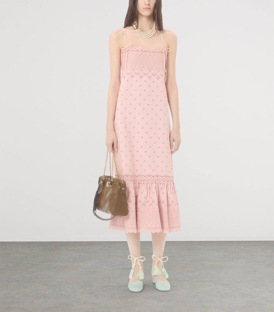 Valentino Womens Cotton Midi Dress Image 5