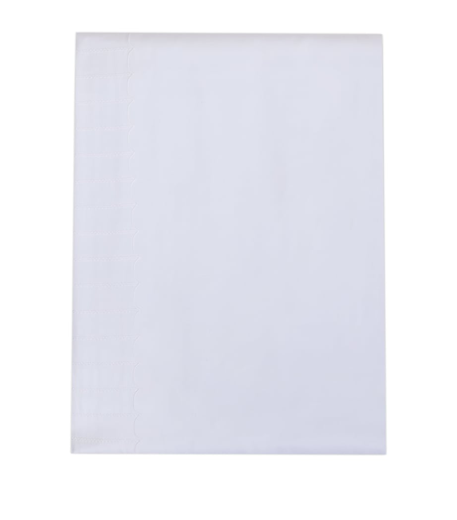 Loretta Caponi Dots Super King Flat Sheet (270cm x 300cm) White Image 1