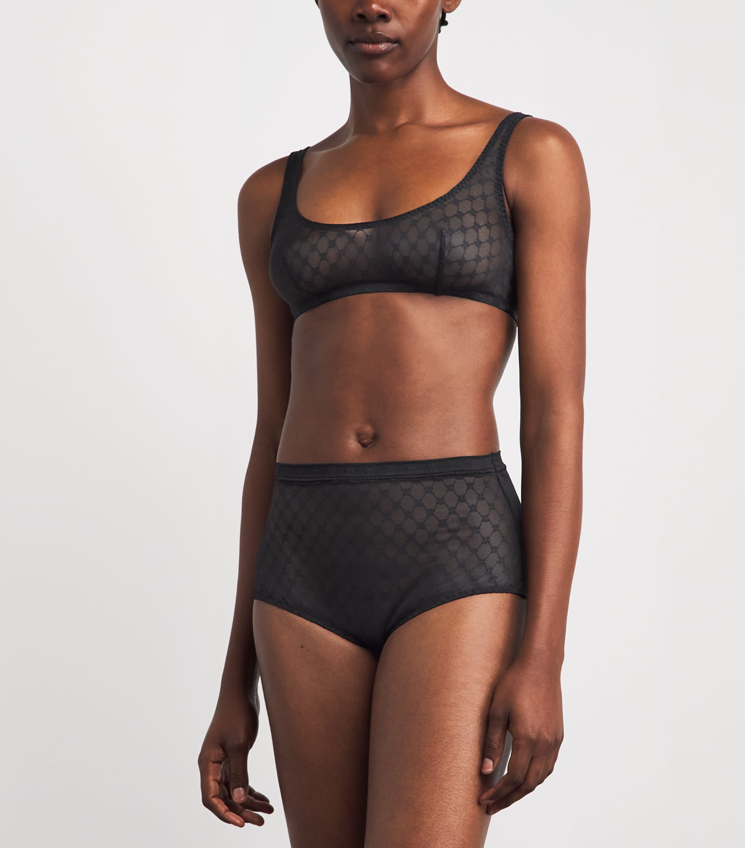 Simone Perele Womens Lace Wireless Bra Black Image 2
