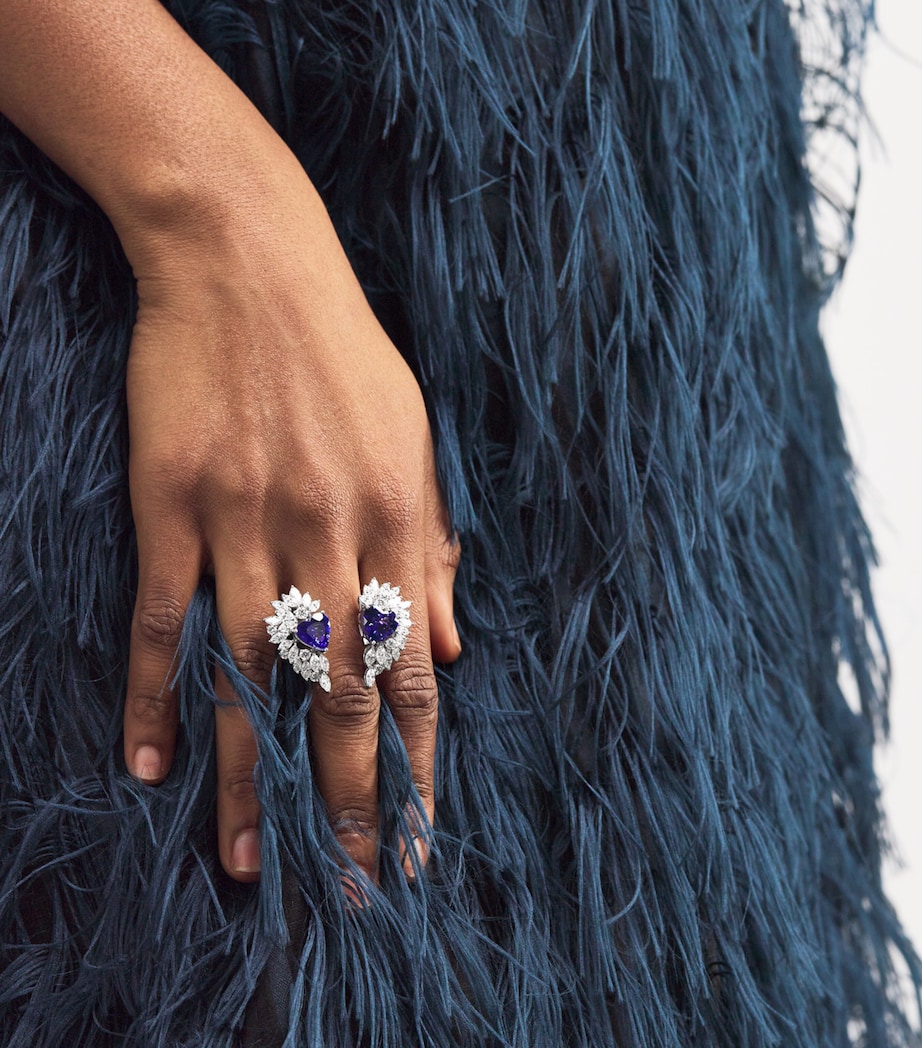 Yeprem White Gold, Diamond and Tanzanite Reign Supreme Ring White Gold Image 5