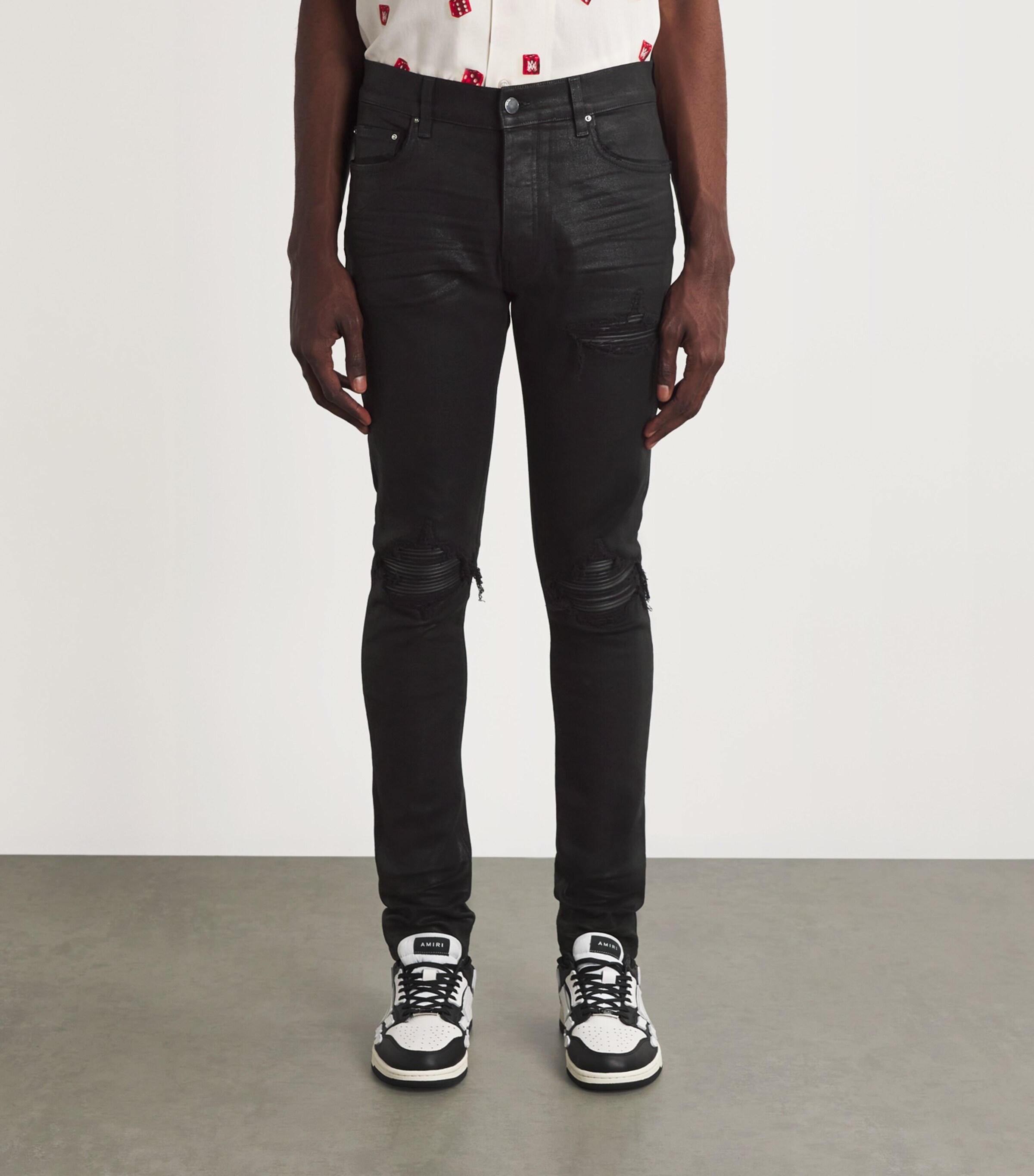 AMIRI Waxed MX1 Skinny Jeans | Harrods US