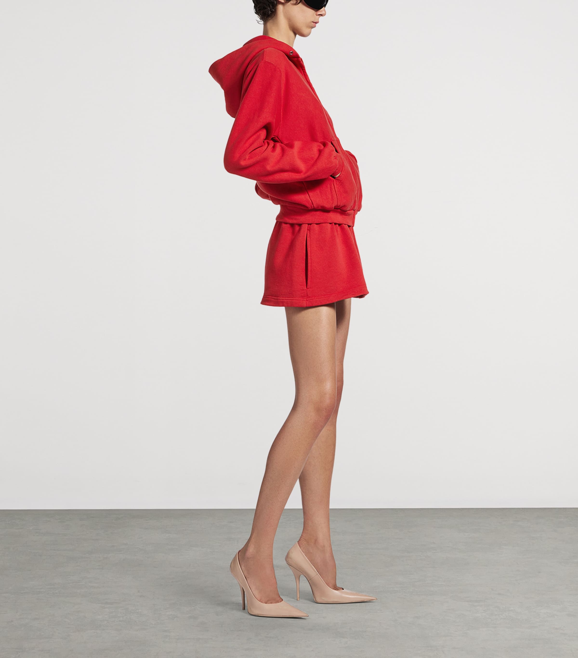 Cotton Embroidered Zip-Up Hoodie 6167 Image 4