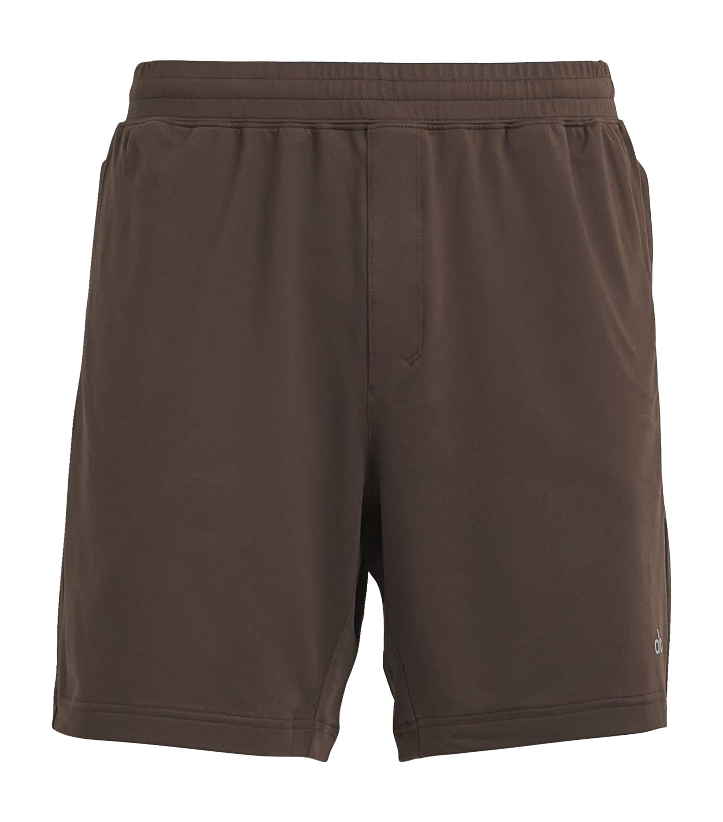 Alo Yoga Conquer React Performance Shorts In Brown