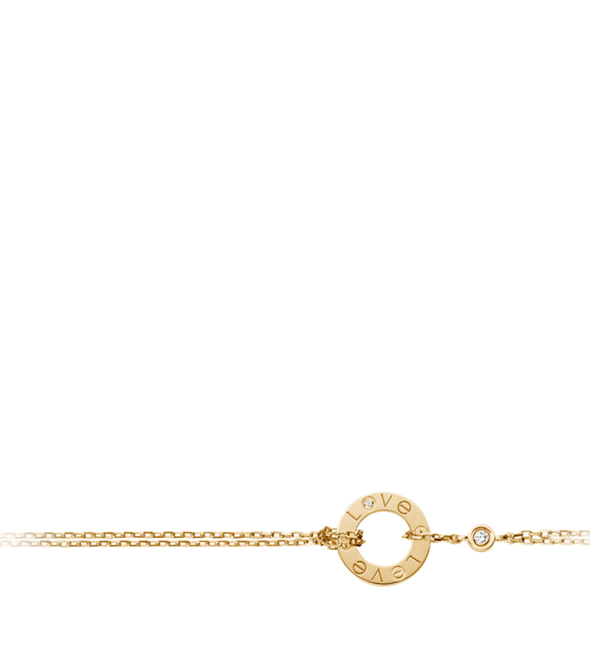 Cartier Yellow Gold Double Chain LOVE Bracelet Yellow Gold Image 1