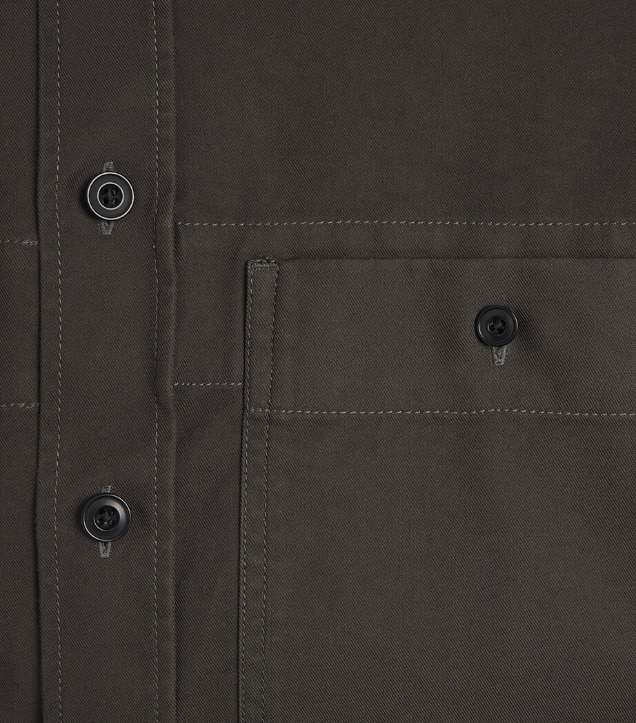 Lemaire Mens Cotton Utility Shirt Espresso Image 6