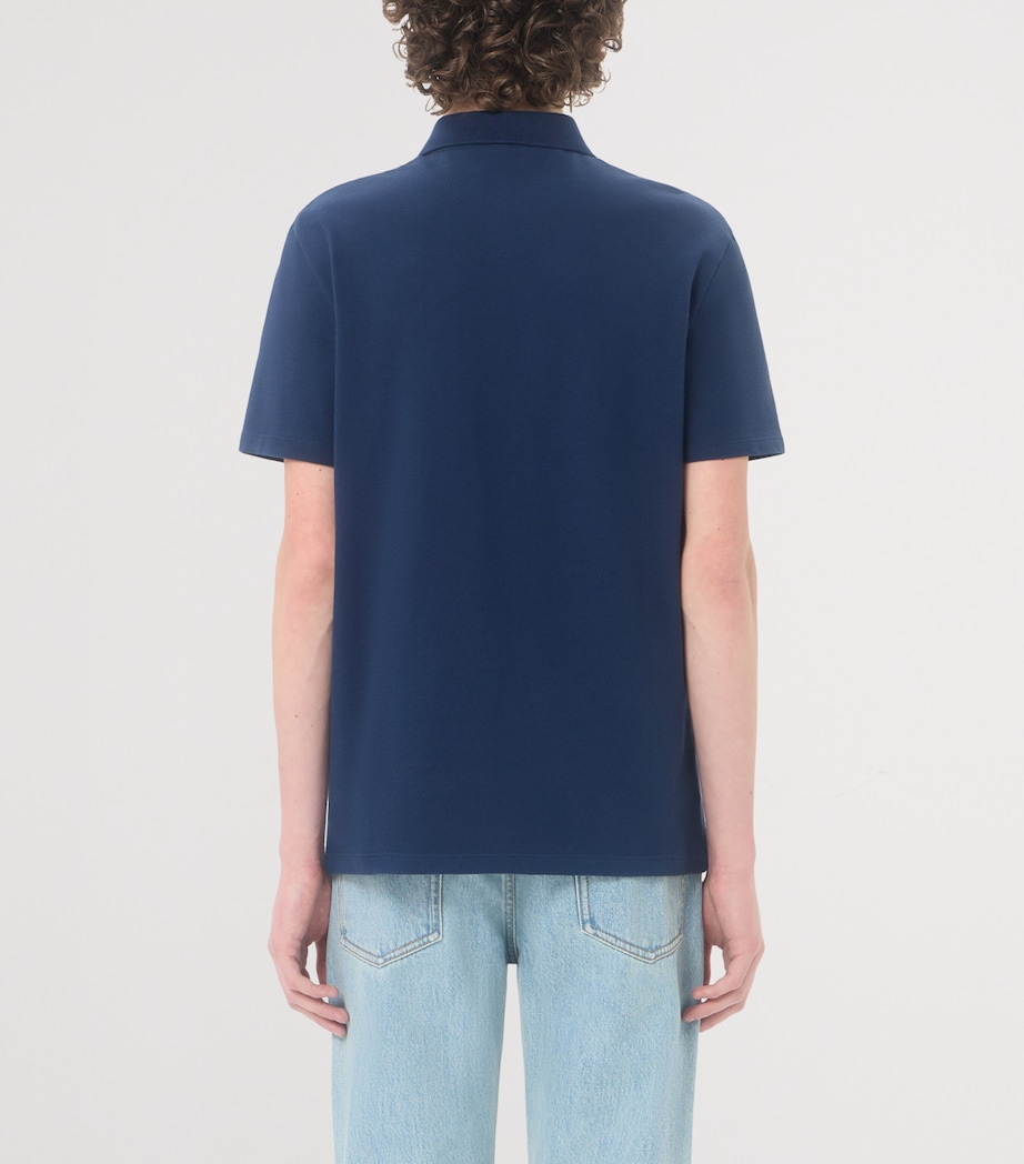 Valentino Mens Cotton VGold Polo Shirt Image 5