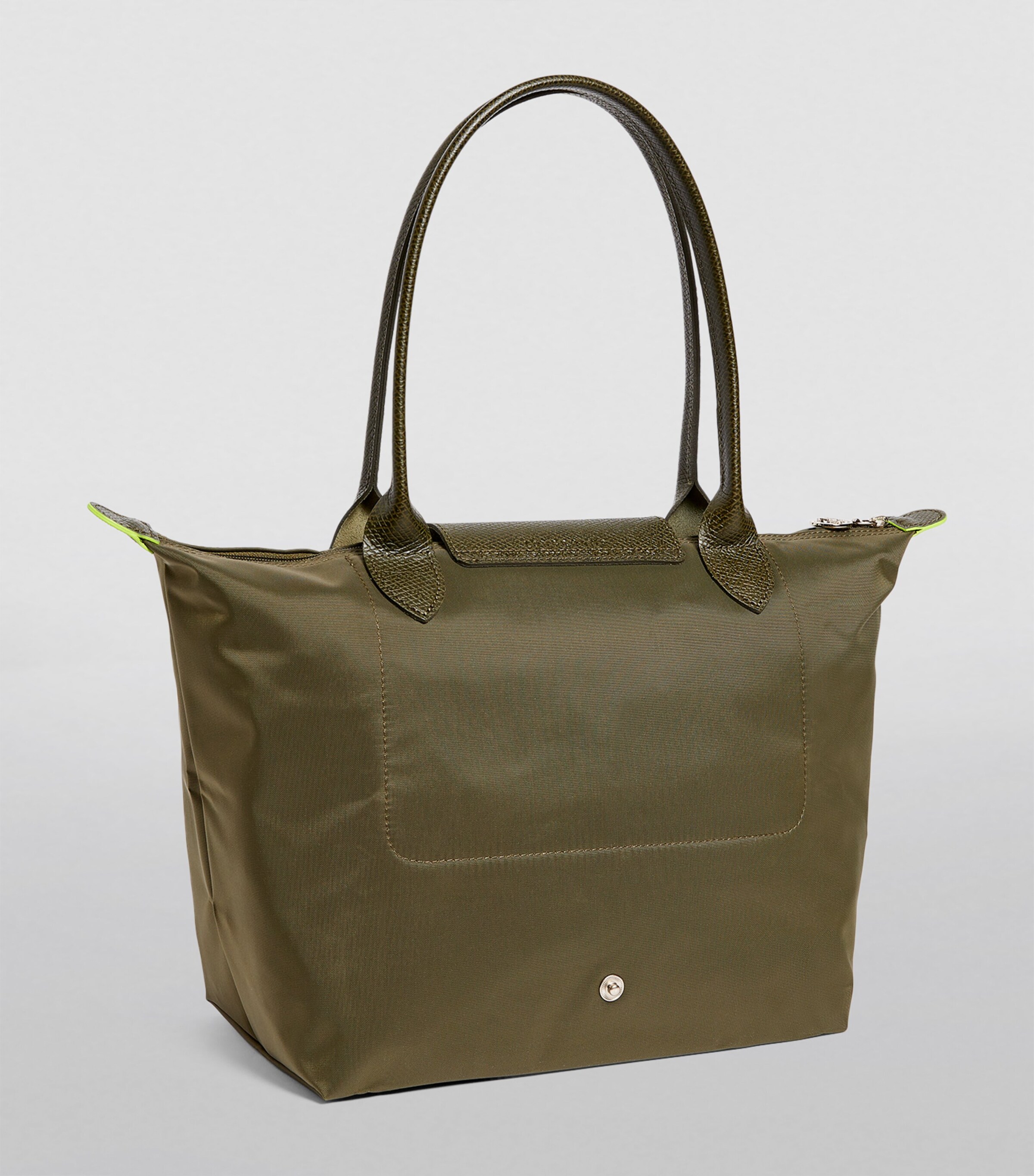 Longchamp Medium Le Pliage Green Tote Bag Forest Image 3