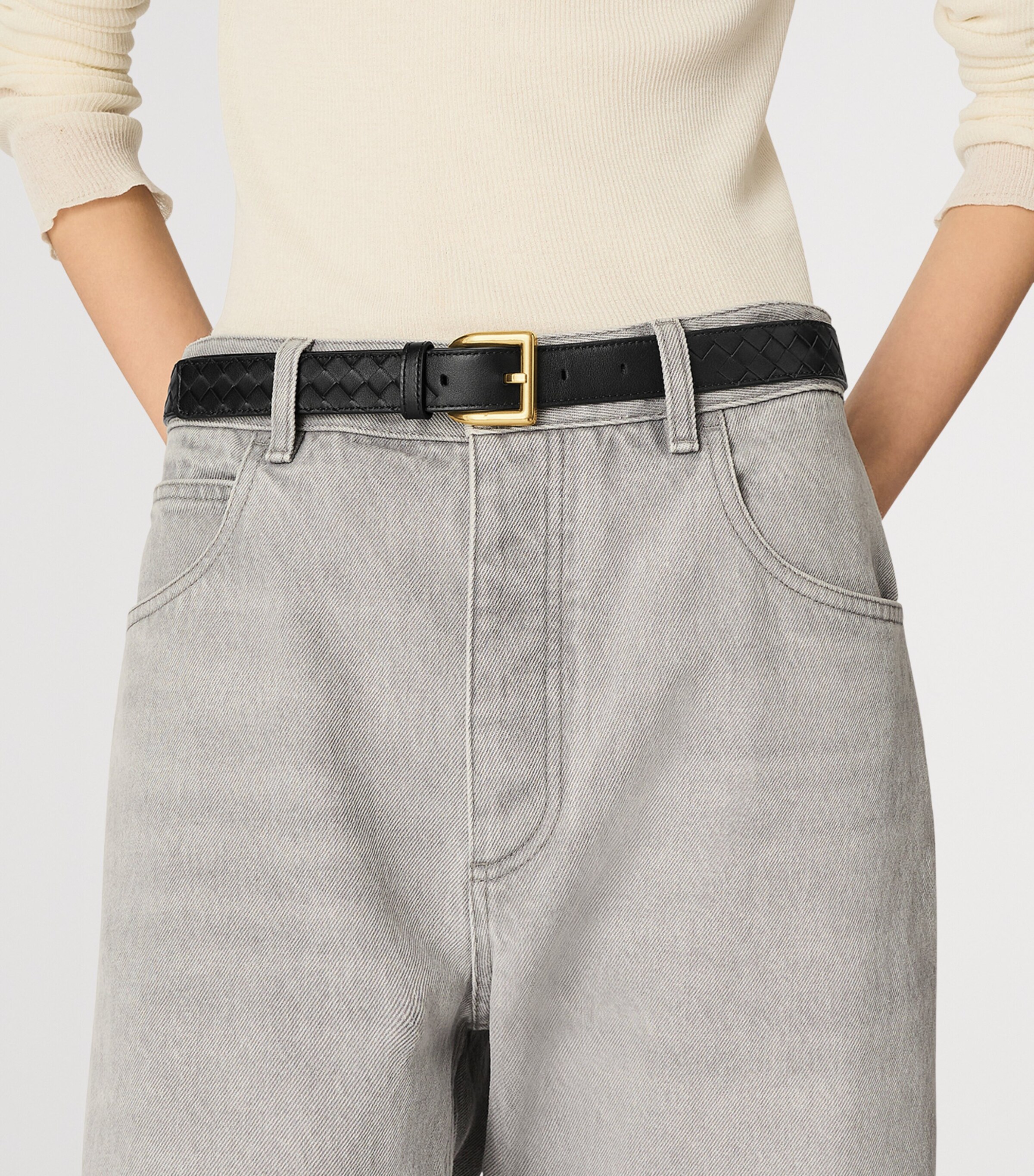 Calfskin Intrecciato Piccolo Belt 1019 Image 2