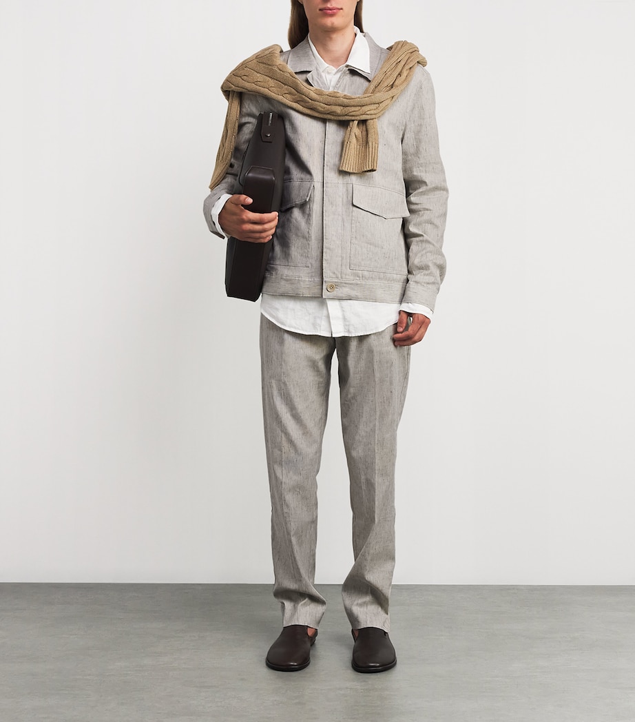 Cotton-Linen Jerico Jacket STUCCO MELANGE Image 2