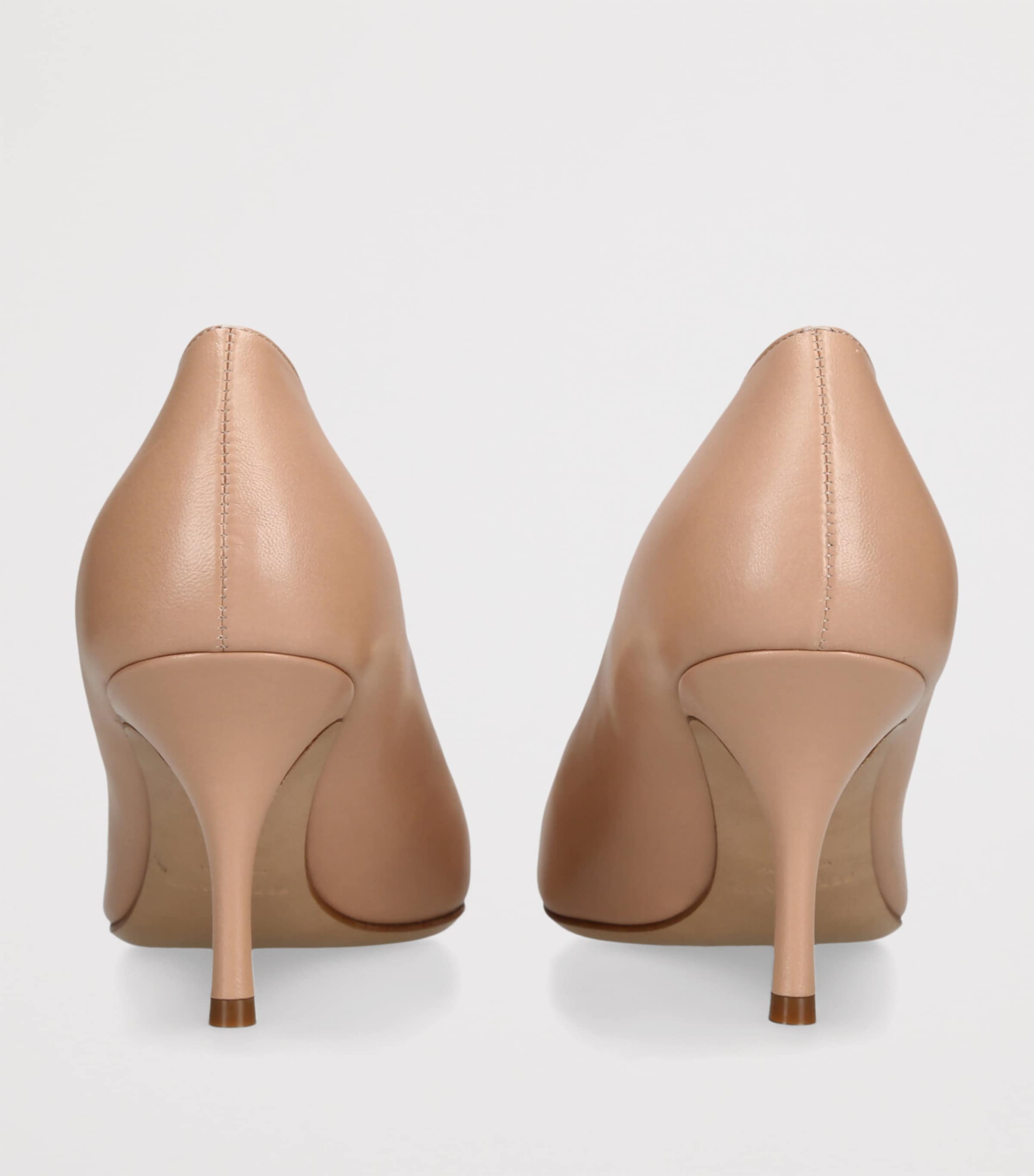 Salvatore Ferragamo Leather Lara Pumps 70 Blush Image 2