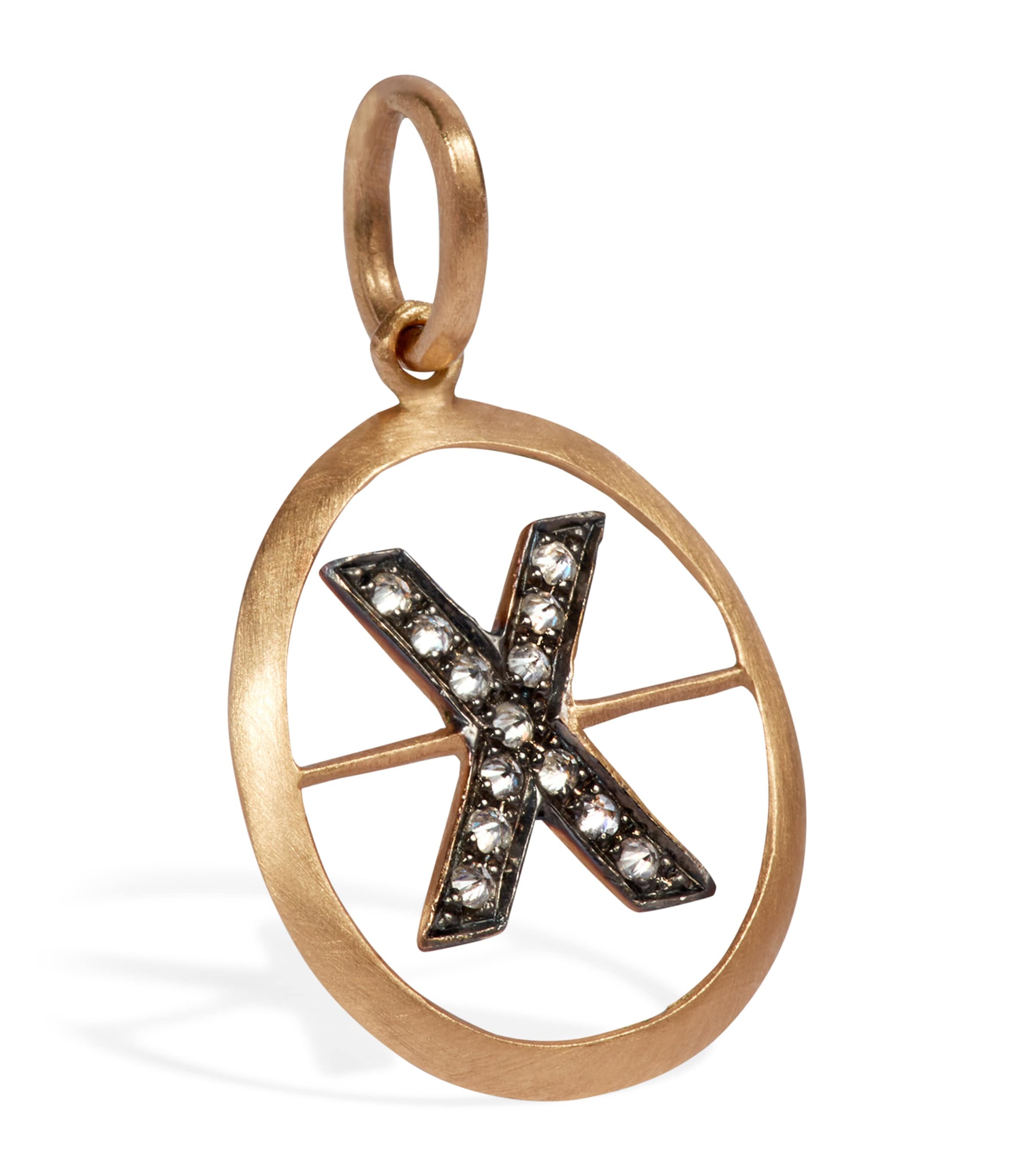 Annoushka Yellow Gold And Diamond X Pendant In Gold
