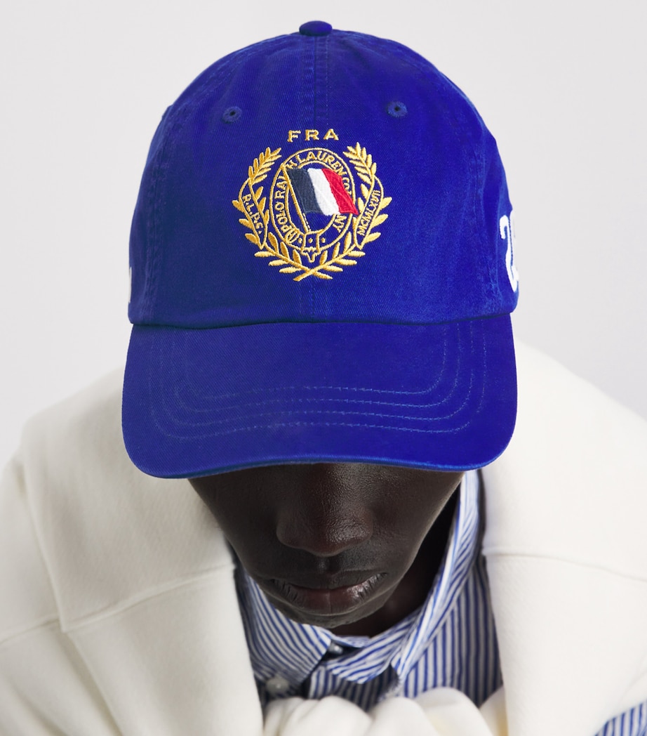 Polo Ralph Lauren Cotton Twill France Crest Baseball Cap Classic Azure Image 2