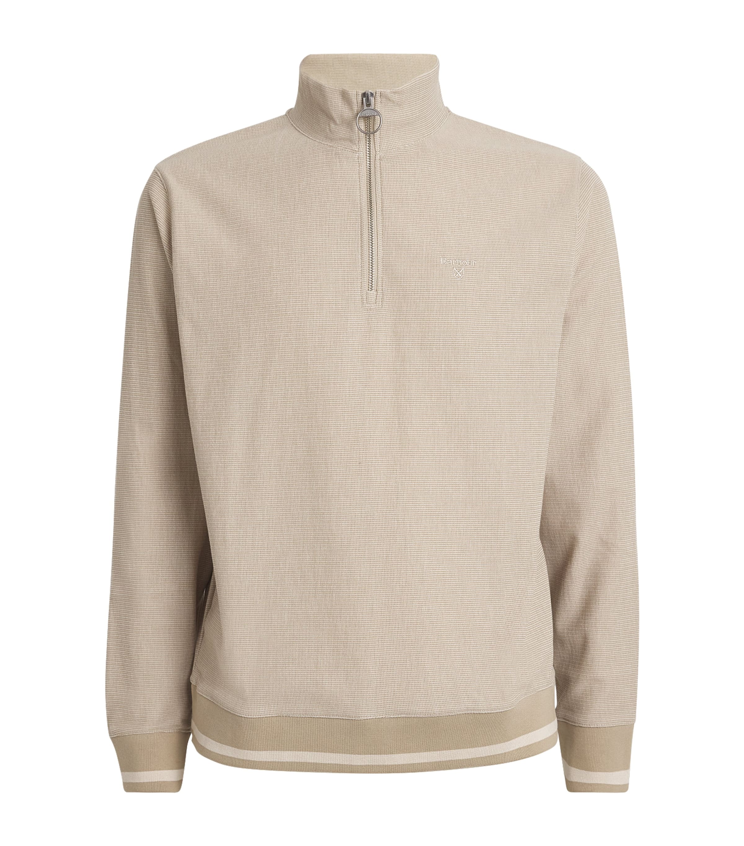 Barbour Quarter-zip Houndwood Sweatshirt In Grey