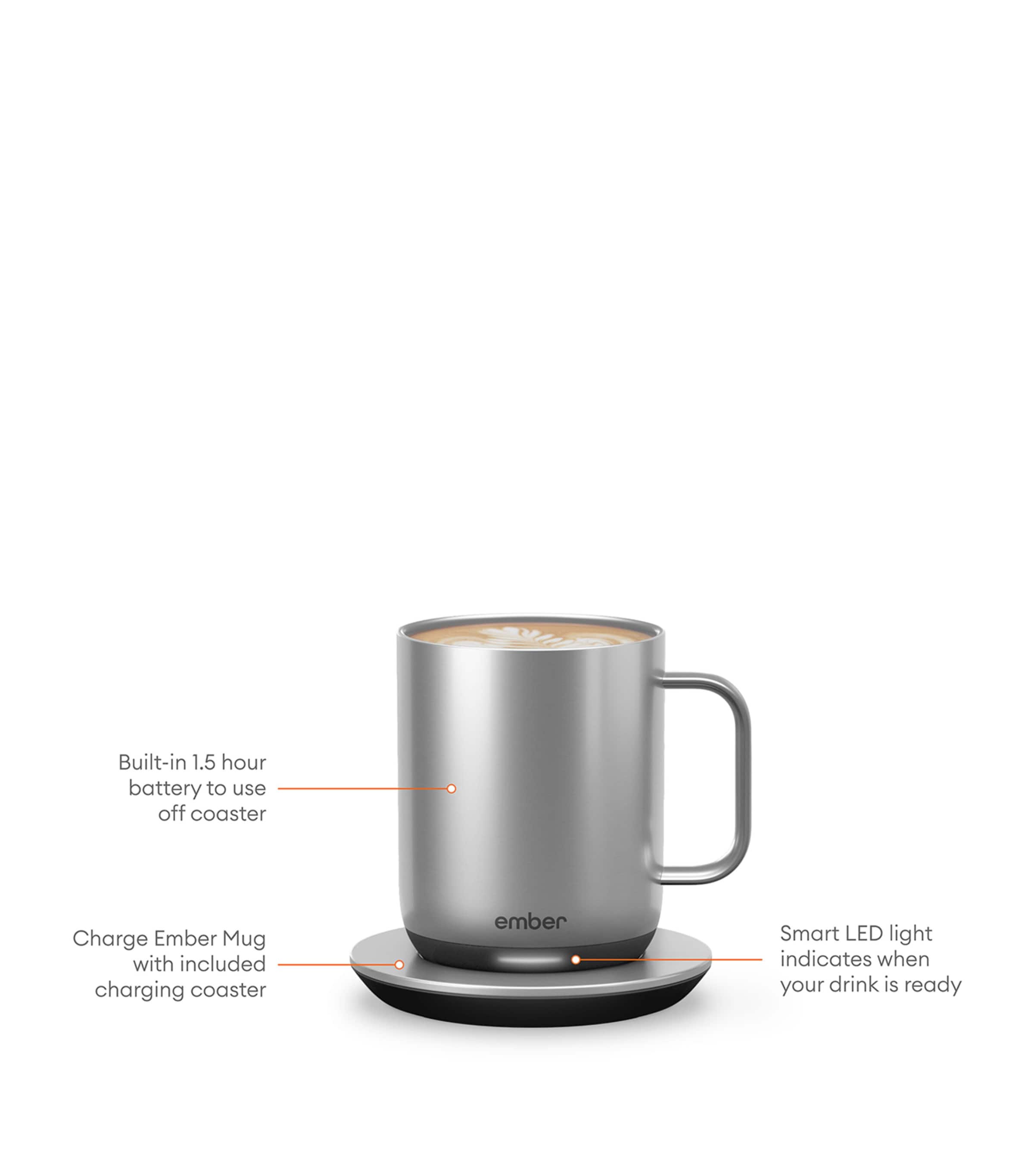 Smart Mug (295ml) SILVER Image 3