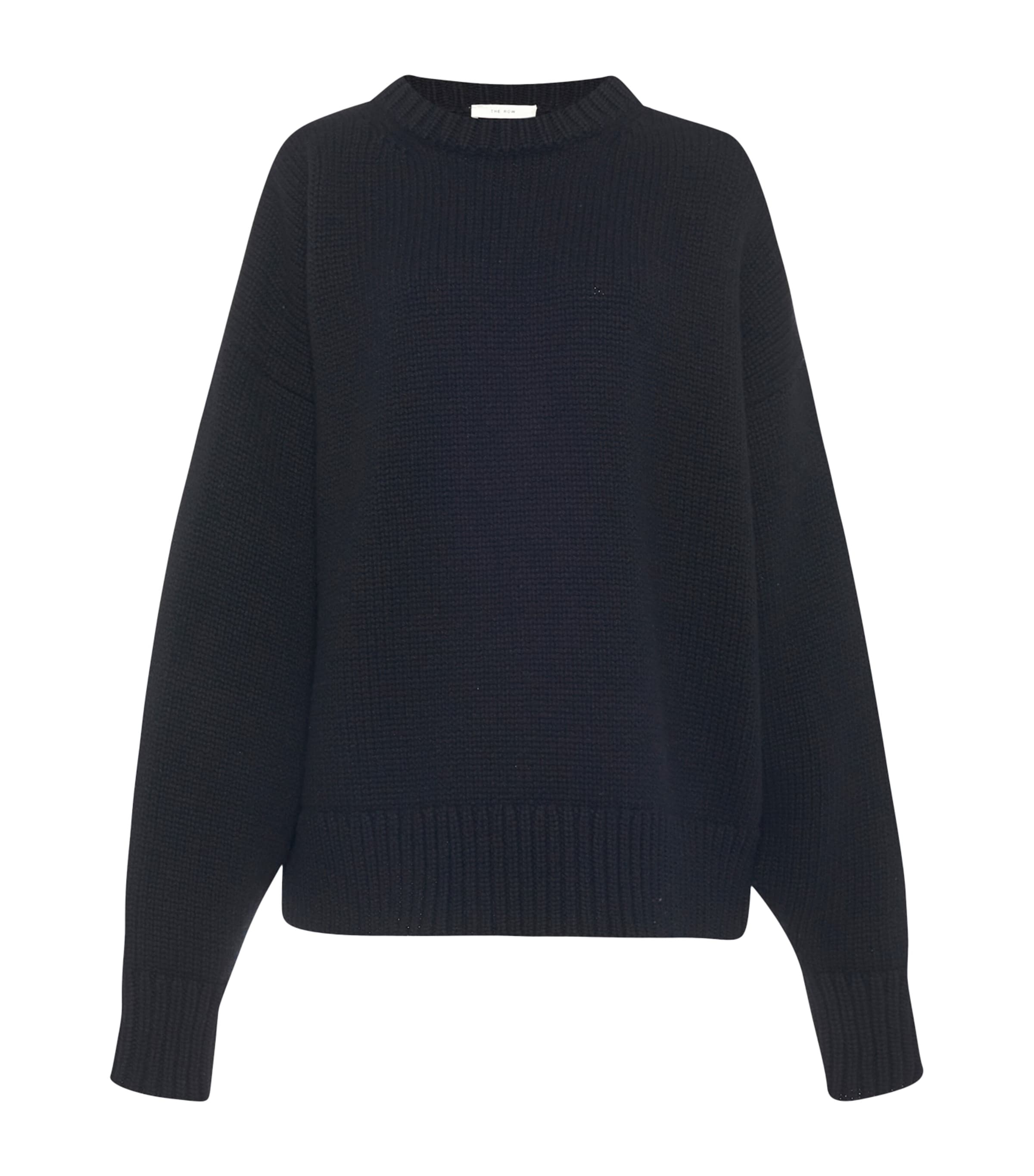 The Row Ophelia Wool-cashmere Sweater In Black
