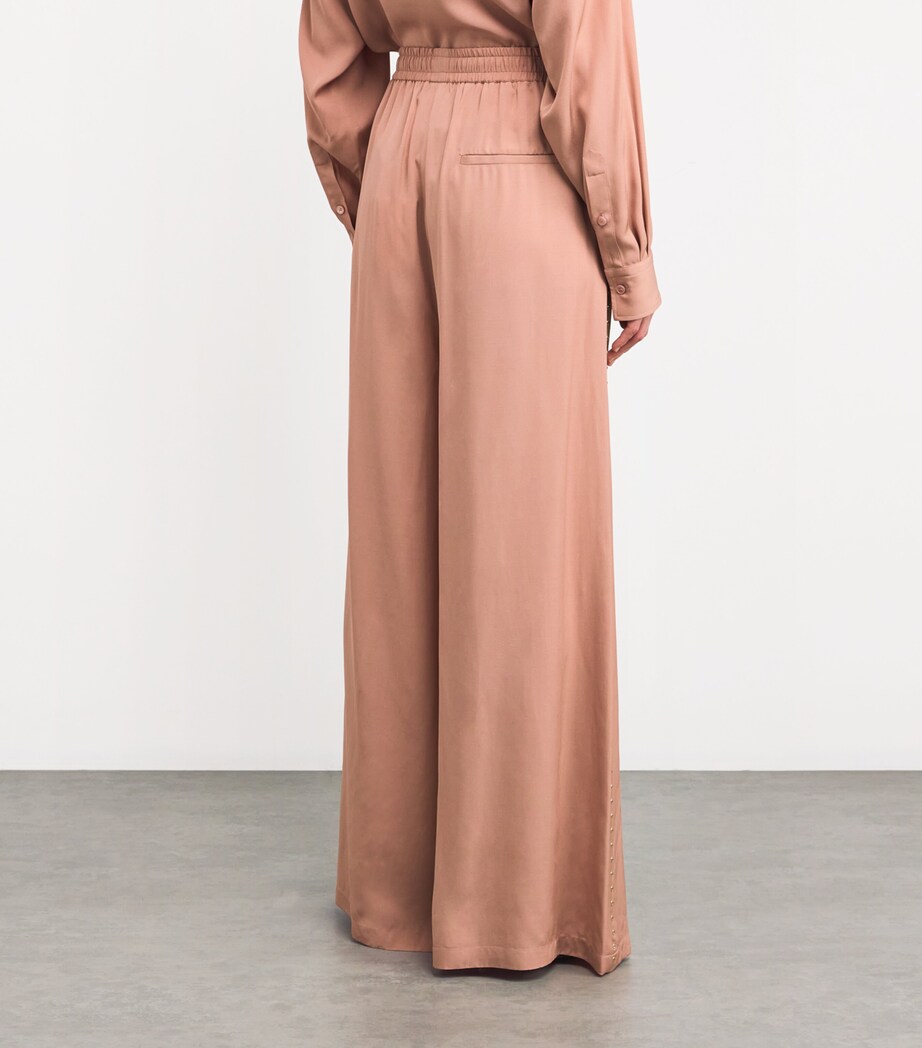 Stella McCartney Womens Rose Collection Embellished Trousers Dusty Rose Image 4