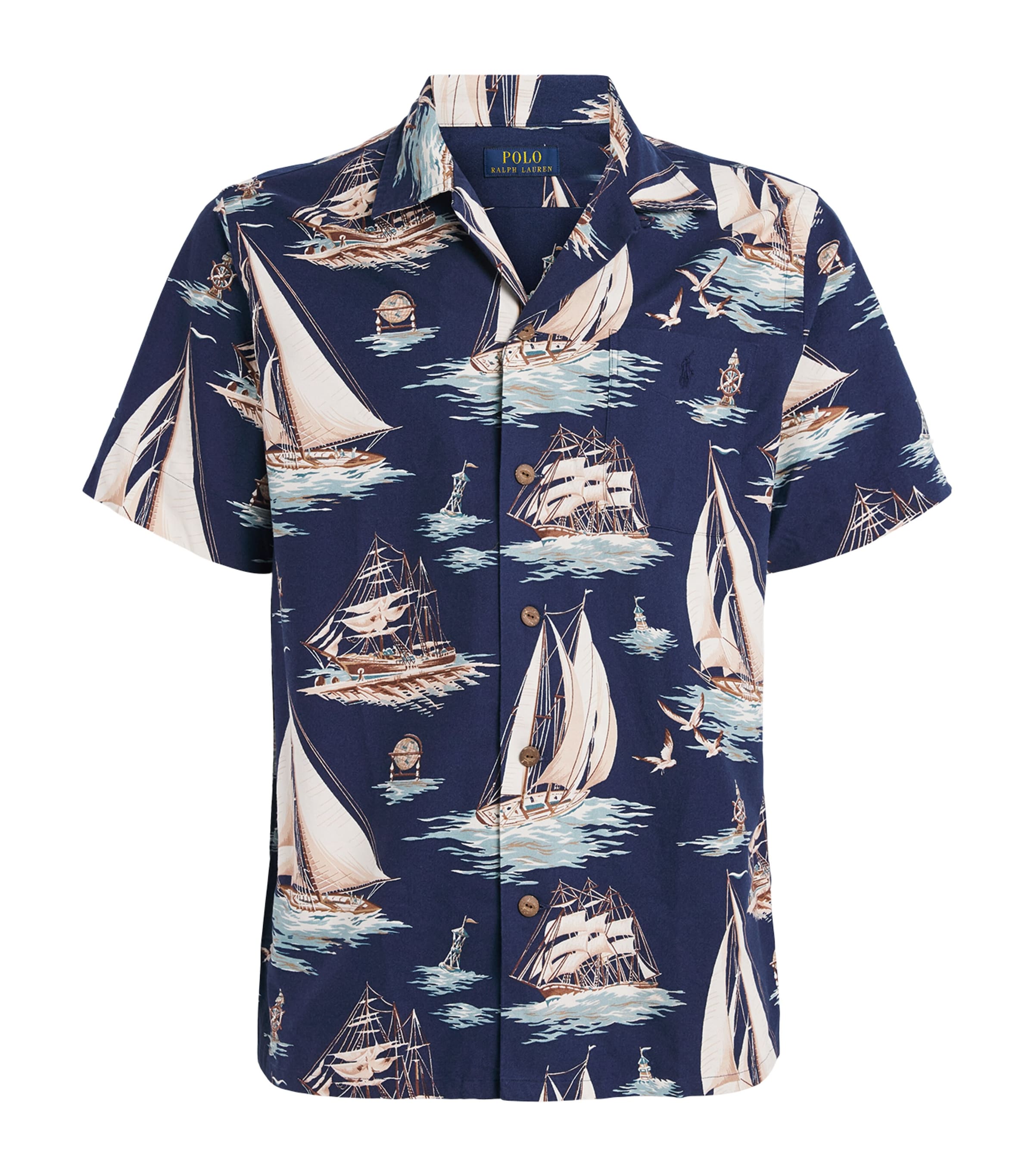 Polo Ralph Lauren Mens Cotton Sailing Boat Oxford Shirt Vintage Schners Image 1