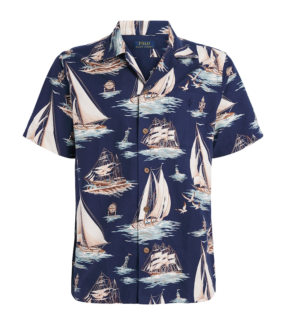 Polo Ralph Lauren Mens Cotton Sailing Boat Oxford Shirt Vintage Schners Image 1