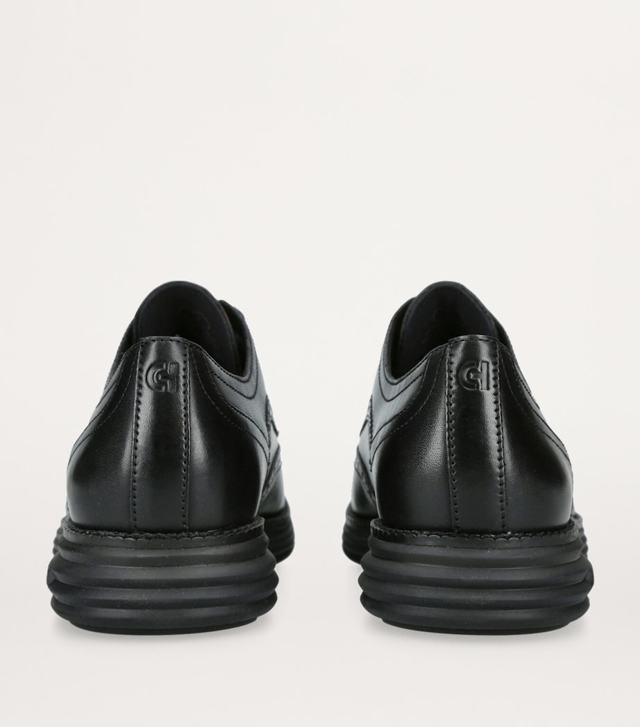 Leather ØriginalGrand Wingtip Oxford Shoes BLACK Image 2