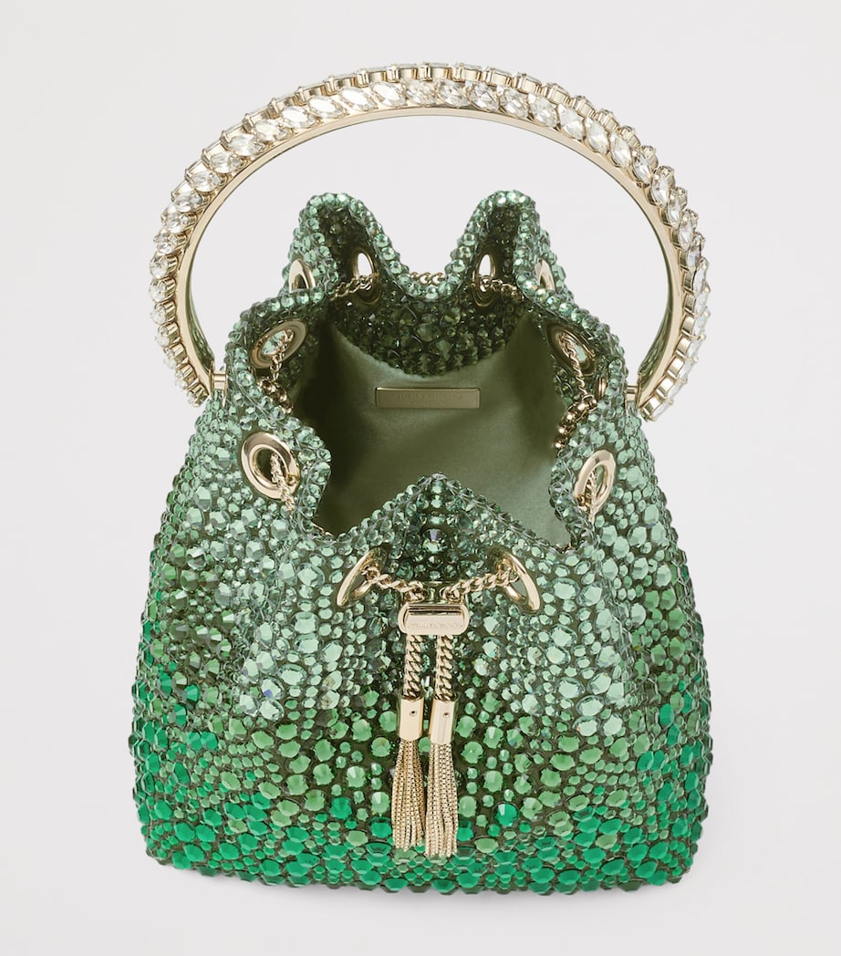 Bon Bon Embellished Top-Handle Bag BRITISH GREEN MIX/EM Image 4
