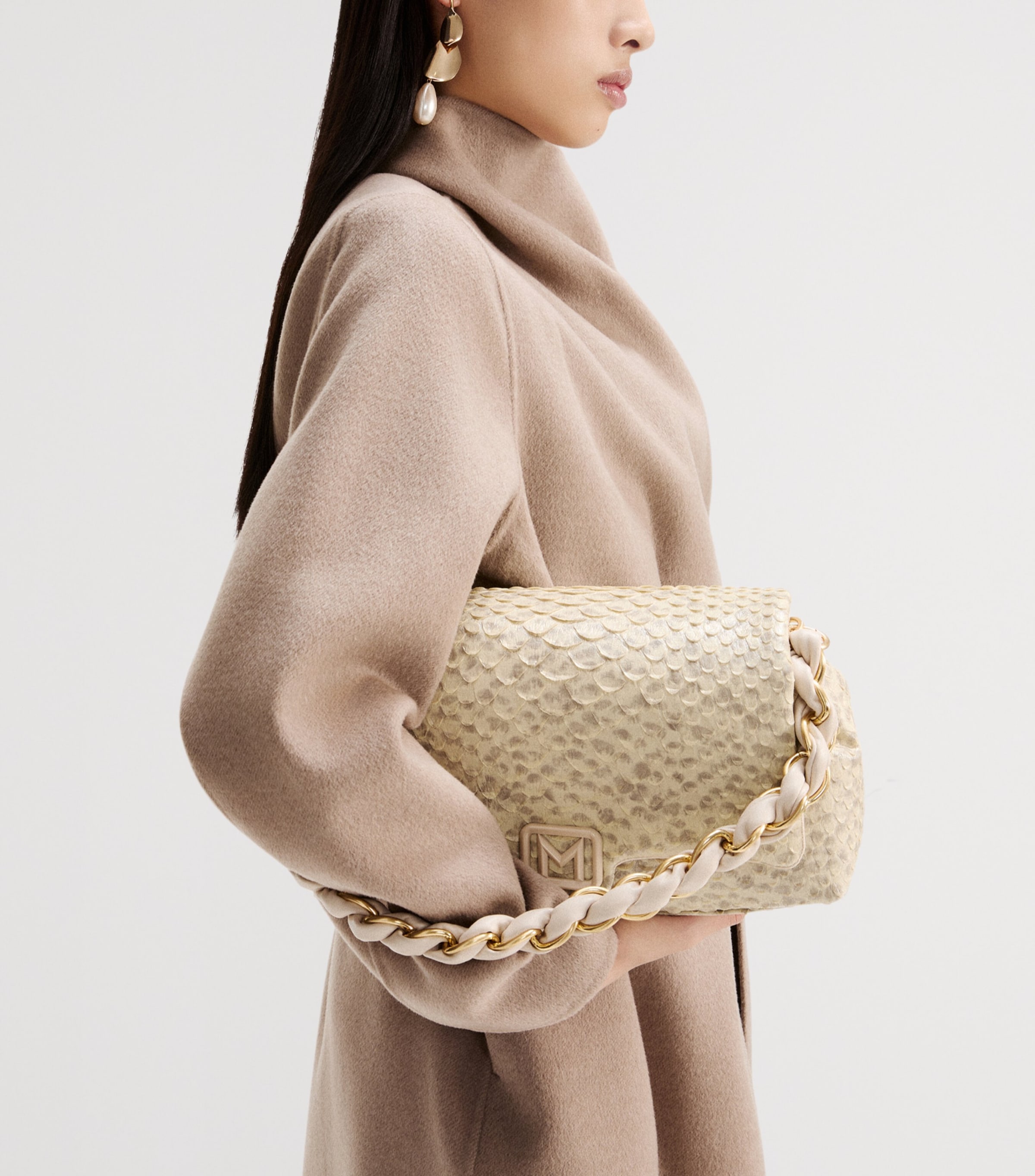 Marella Large Le Muse Clutch Bag Turtledove Image 2