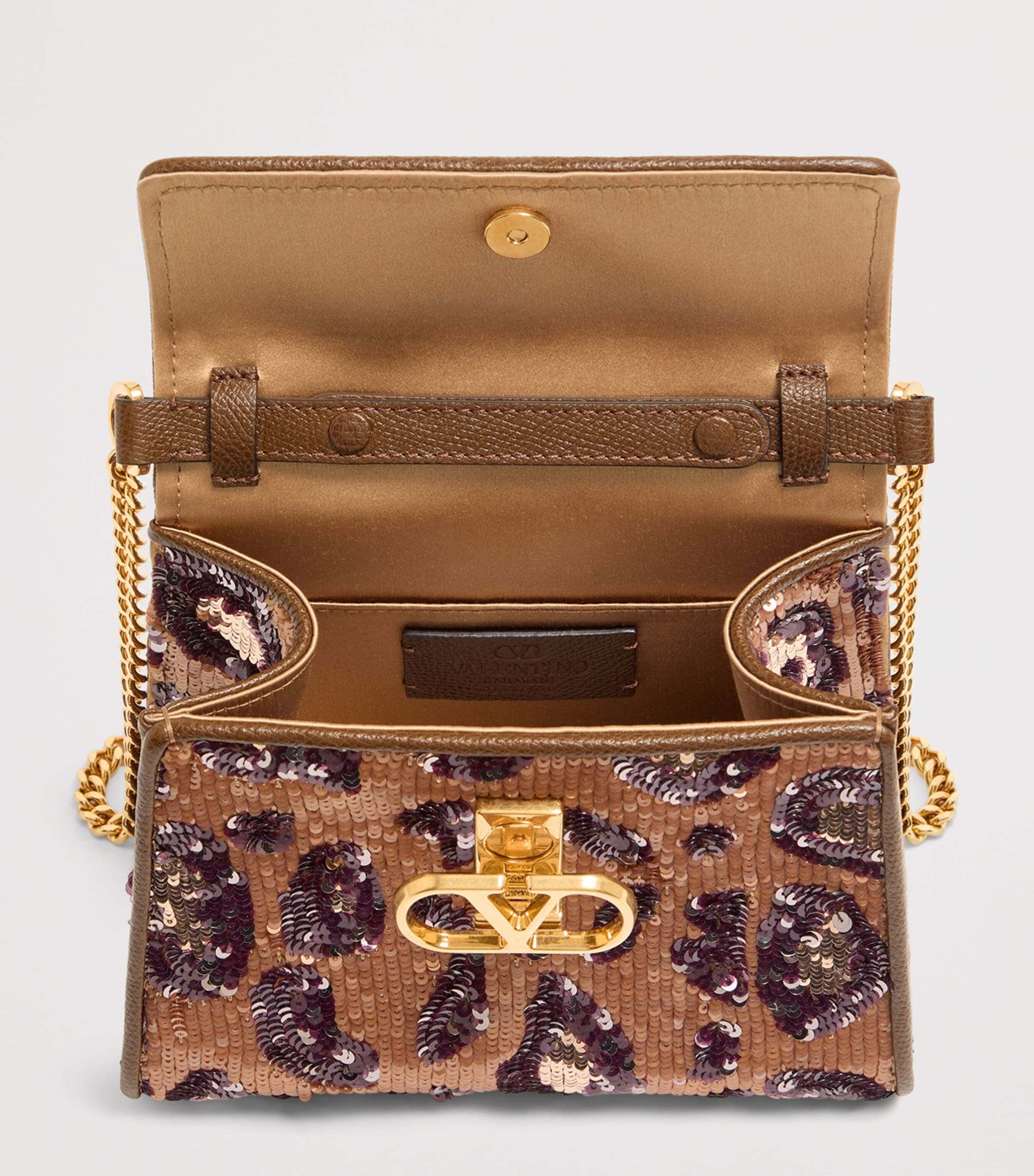 Valentino Garavani Mini Silk Embellished VSLING Top-Handle Bag Fjy Image 5