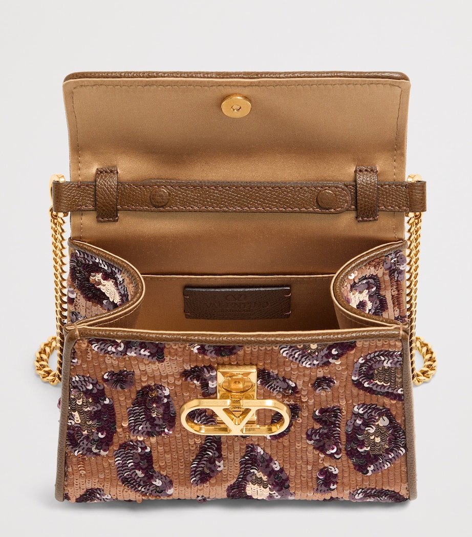 Valentino Garavani Mini Silk Embellished VSLING Top-Handle Bag Fjy Image 5