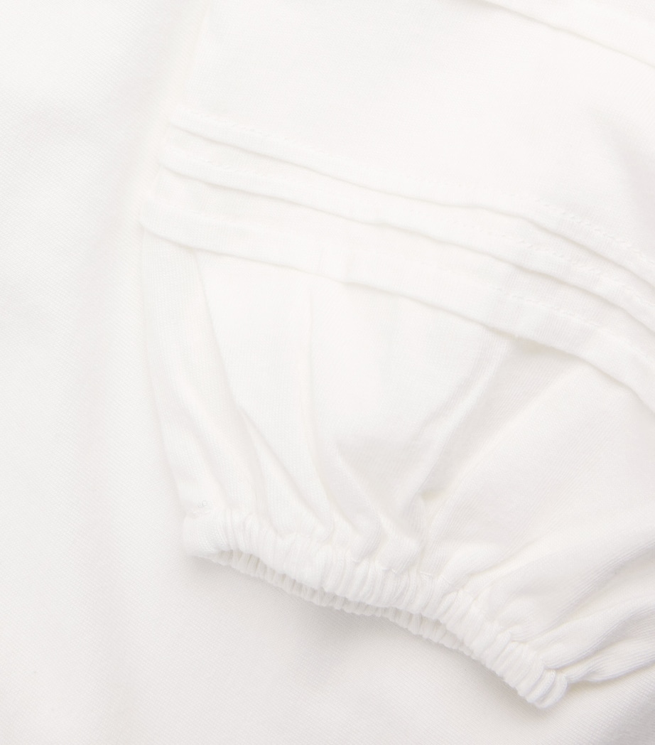 Cotton-Blend Cyrano Blouse WHITE Image 5