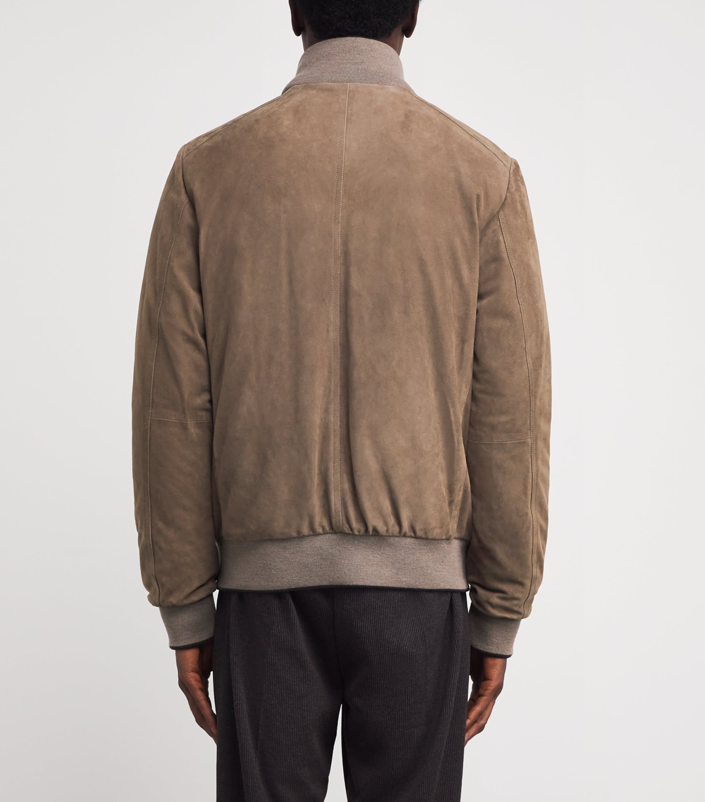 Suede Down Adelsio Bomber Jacket U0254 TORTORA Image 4