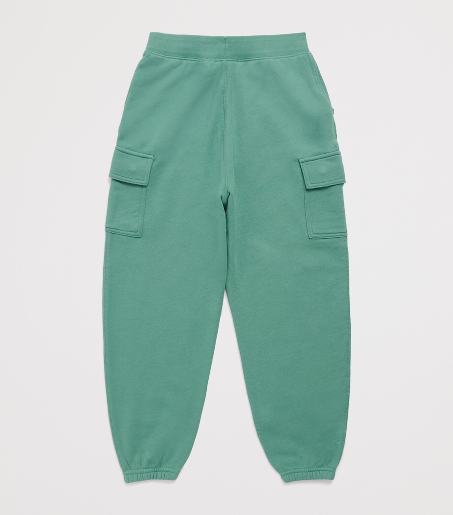 Cotton-Blend Fleece Sweatpants (7-14 Years) FAIRWAY GREEN Image 2