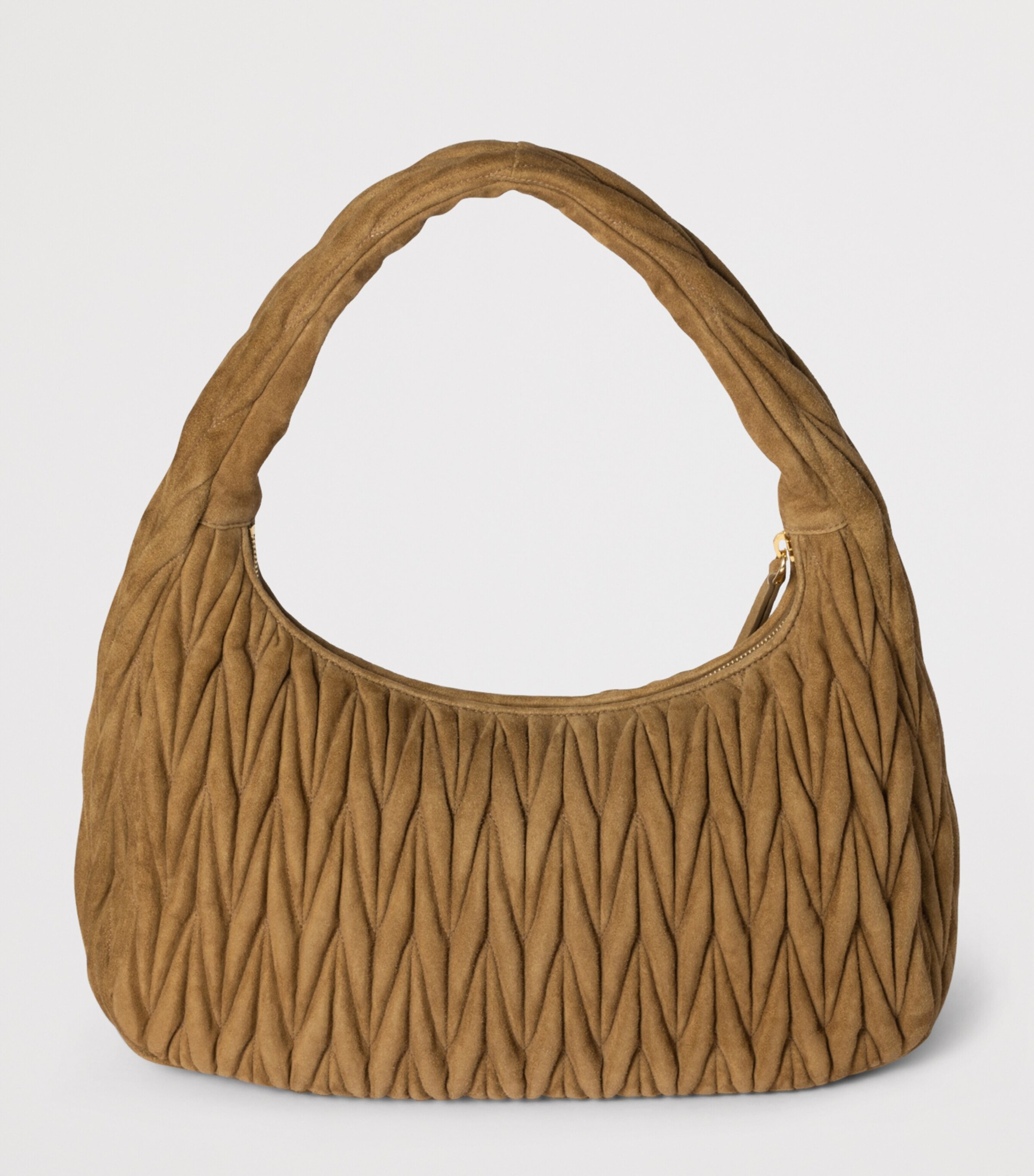 Miu Miu Matelassé Suede Wander Top-Handle Bag Image 4