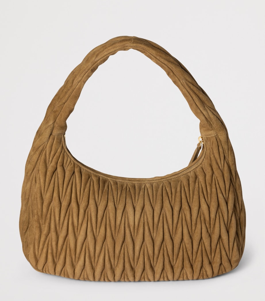 Matelassé Suede Wander Top-Handle Bag F0393 Image 4