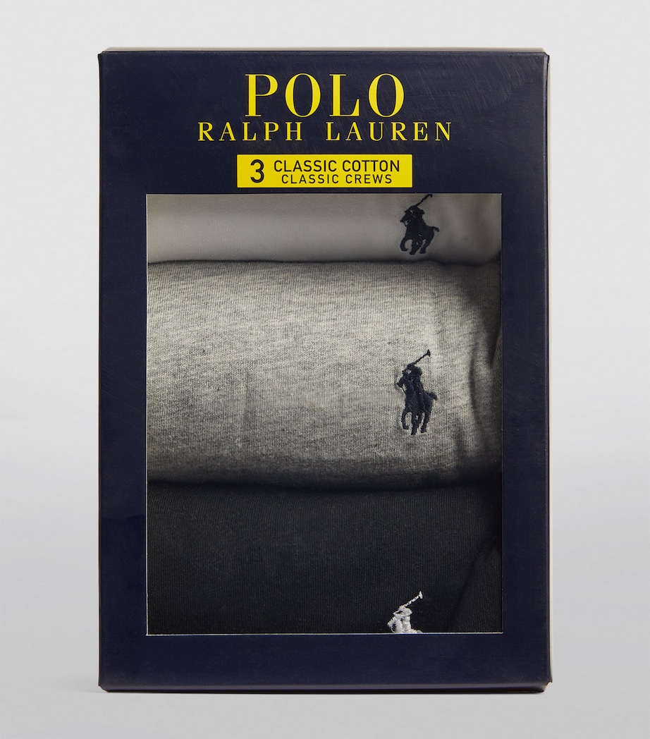 Cotton Classic T-Shirts (Set of 3) WHITE/BLACK/HTHR Image 6