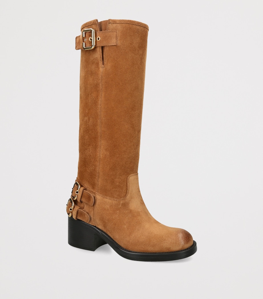 Chloé Suede Dakota Boots 60 Camel Image 2