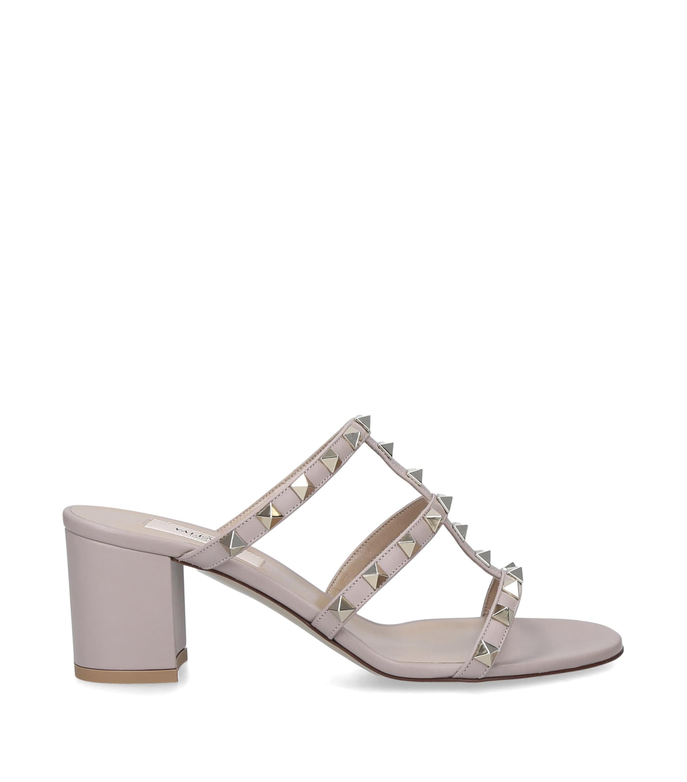 Valentino Garavani Nude Valentino Garavani Rockstud Mule Sandals
