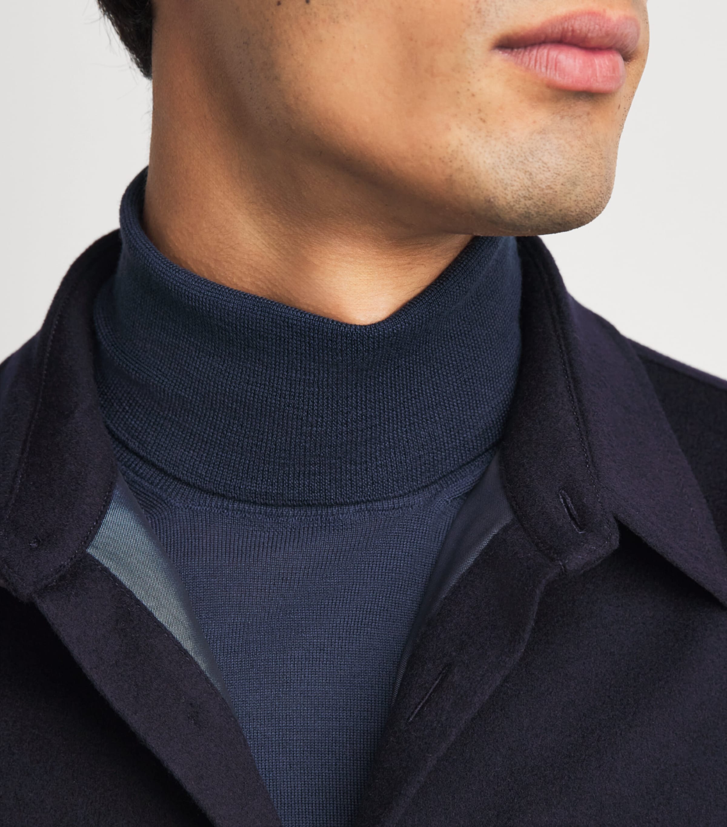 Paul & Shark Mens Cashmere Overshirt Blue Image 3