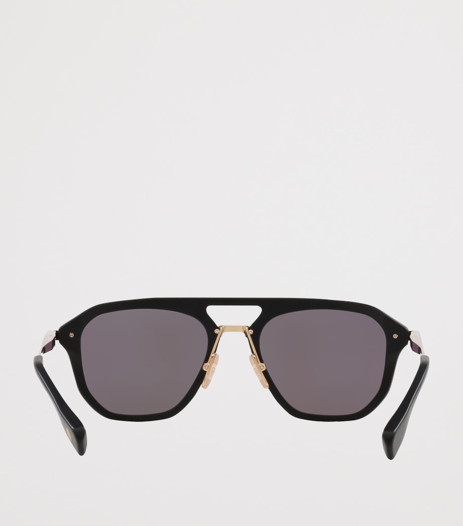 DITA Acetate Terracraft Aviator Sunglasses Black Image 4