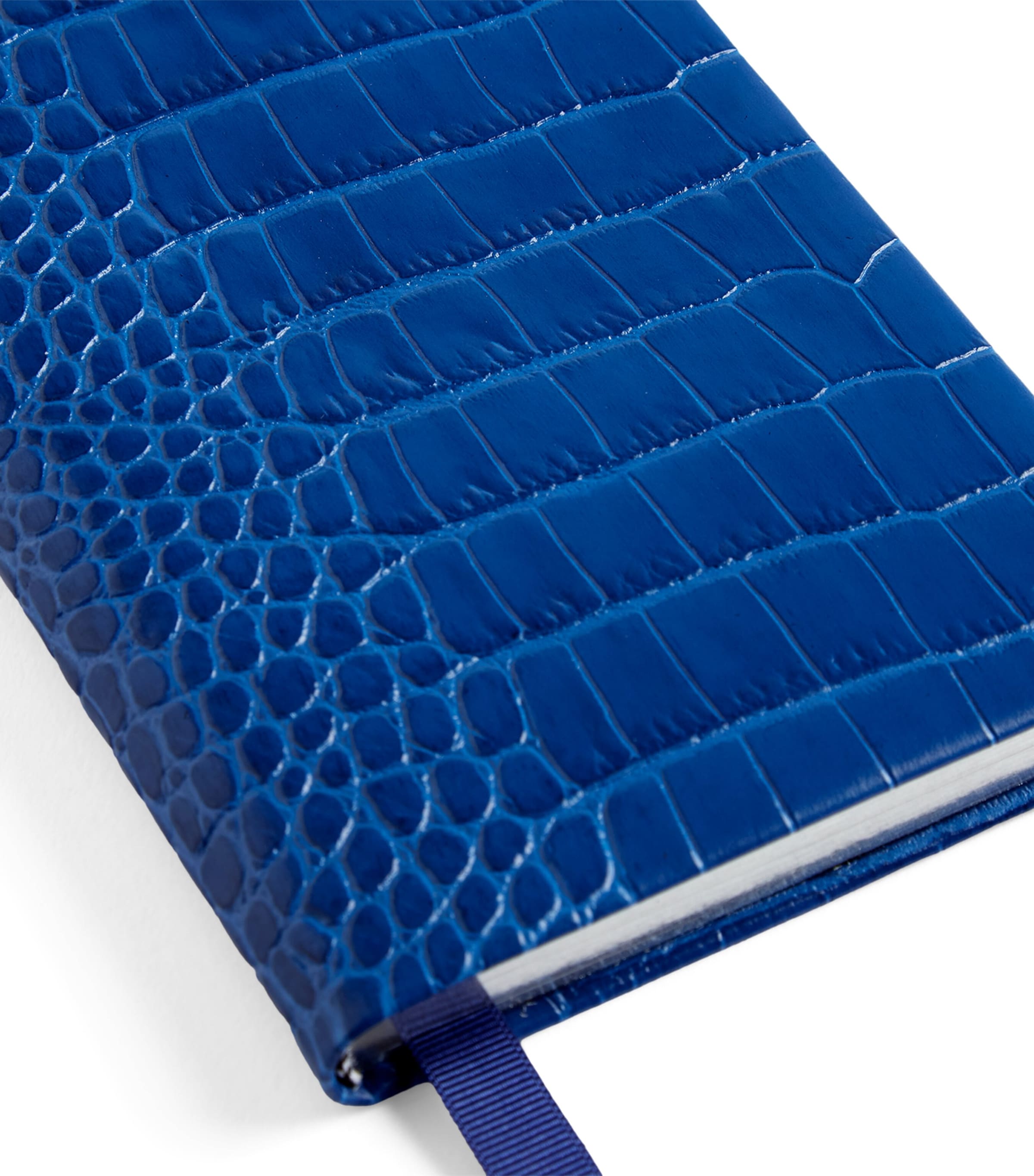 Smythson Mara Leather Chelsea Notebook Cerulean Image 2