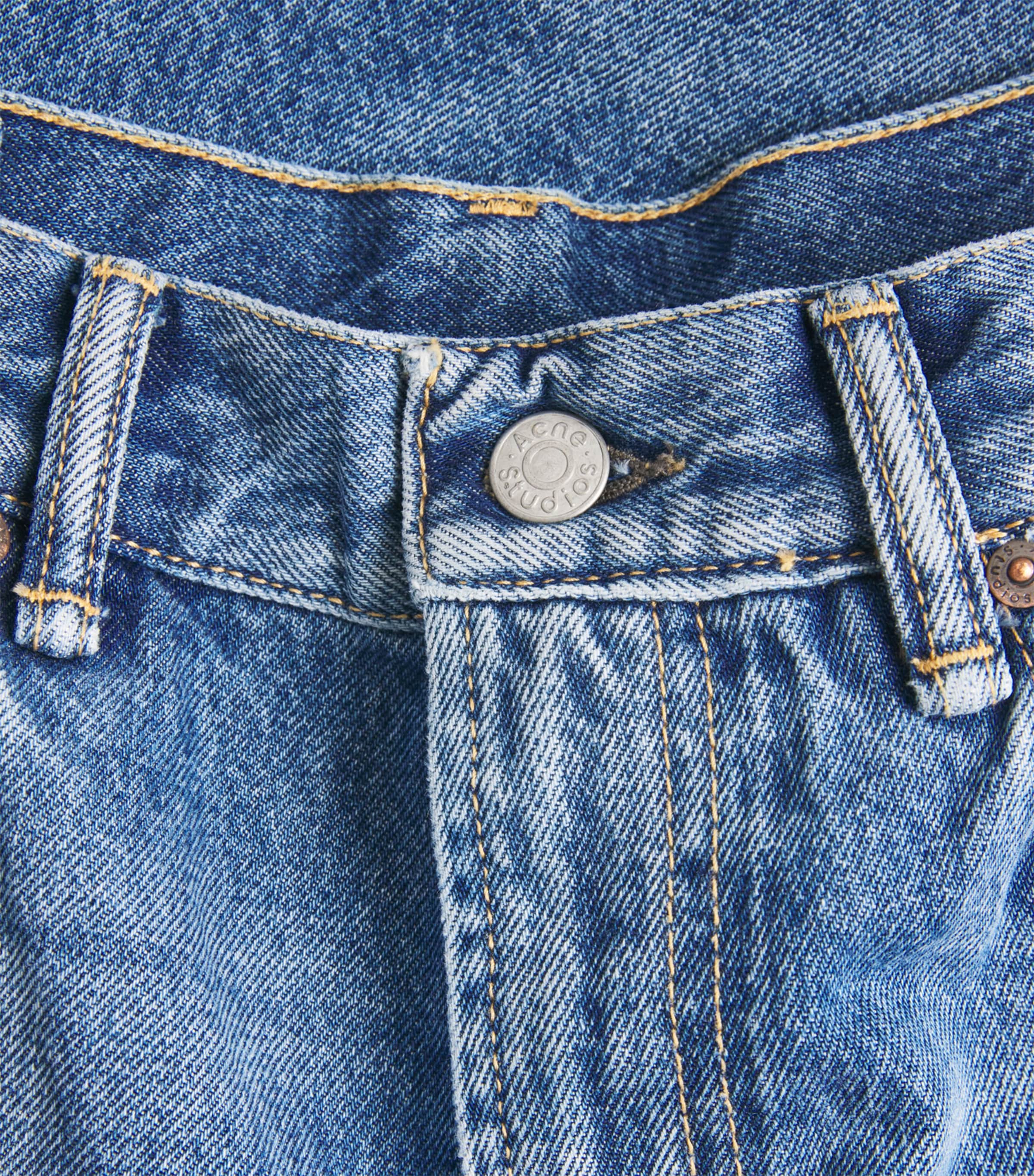 Acne Studios Womens 2022 Wide-Leg Jeans Mid Blue Image 5