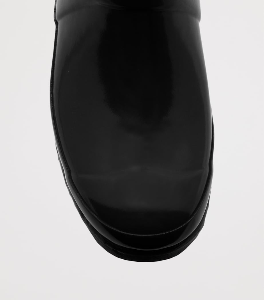 Original Tall Gloss Wellington Boots BLACK Image 3