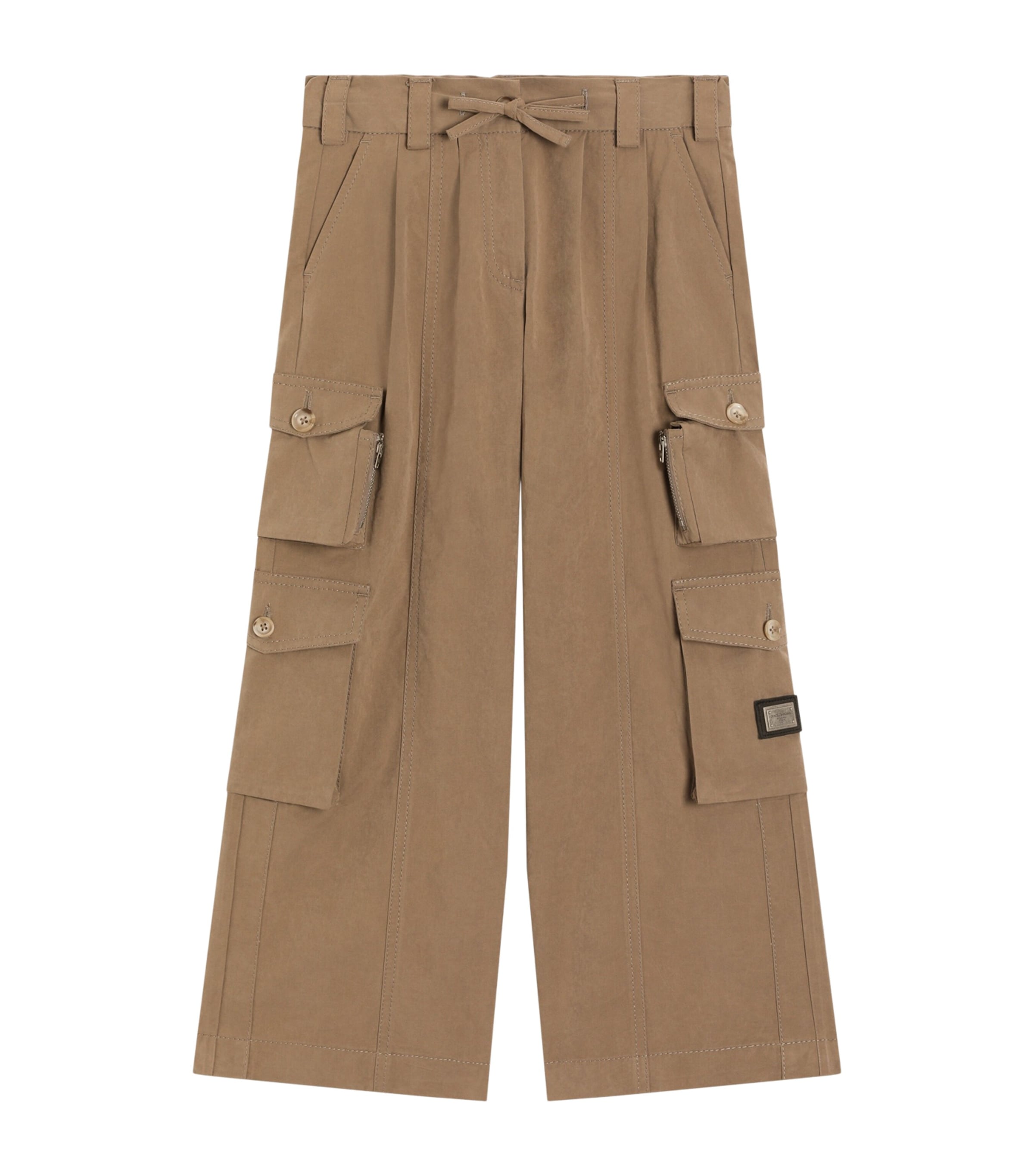 Dolce&Gabbana Kids Drawstring Cargo Trousers (8-12+ Years) Cord Image 1
