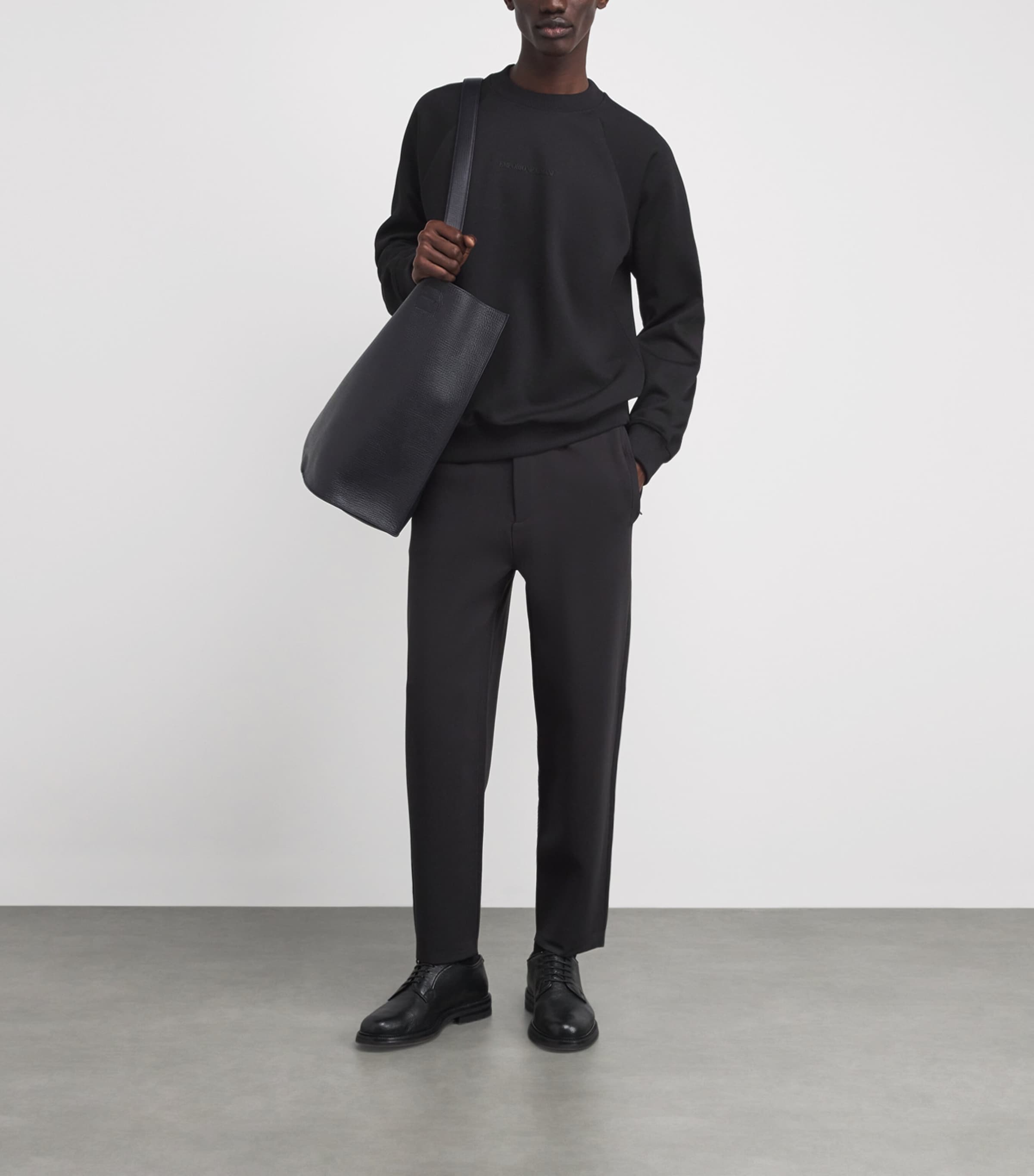 Cotton-Blend Piqué Logo Sweatshirt UC001 Image 2