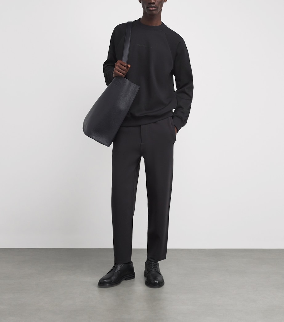 Cotton-Blend Piqué Logo Sweatshirt UC001 Image 2