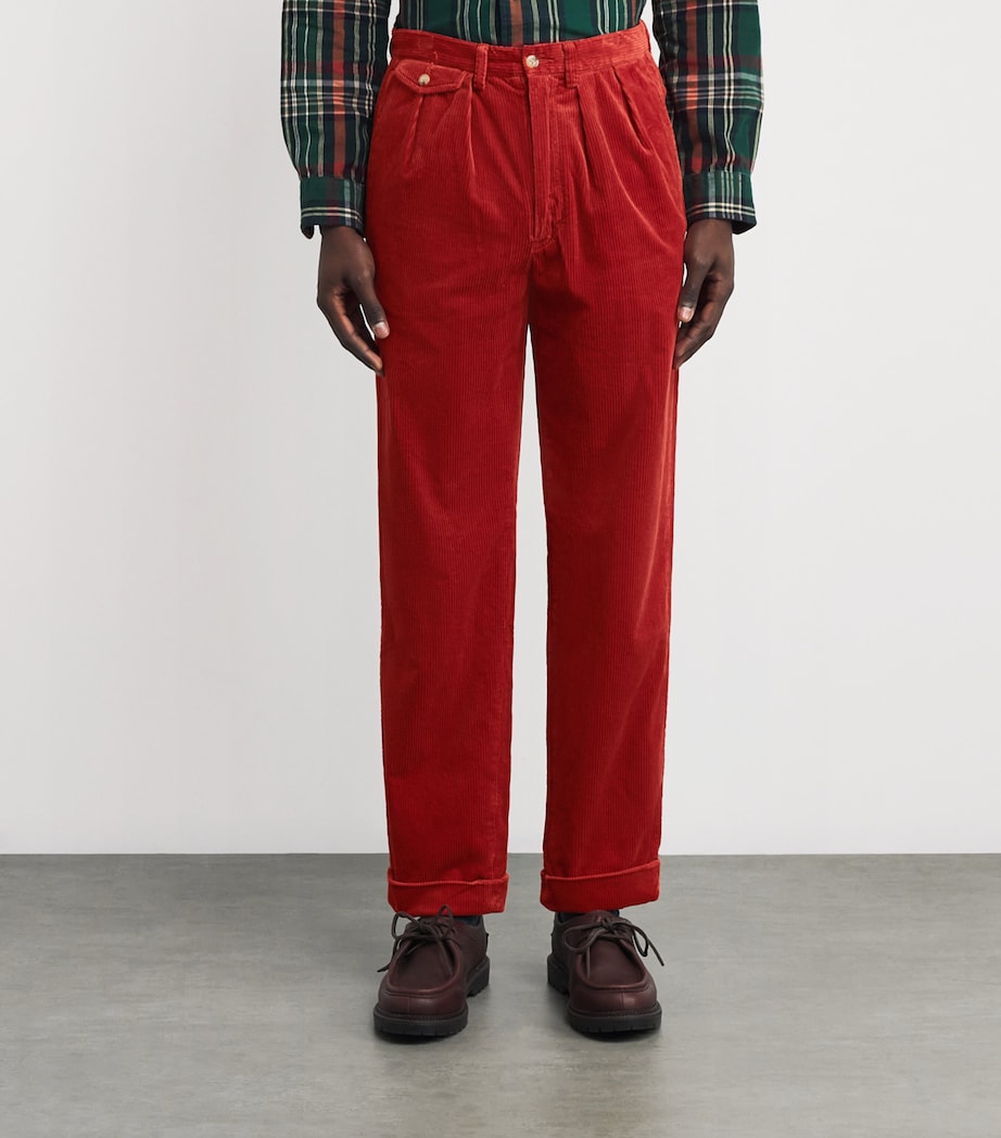 Corduroy Whitman Trousers RED Image 3
