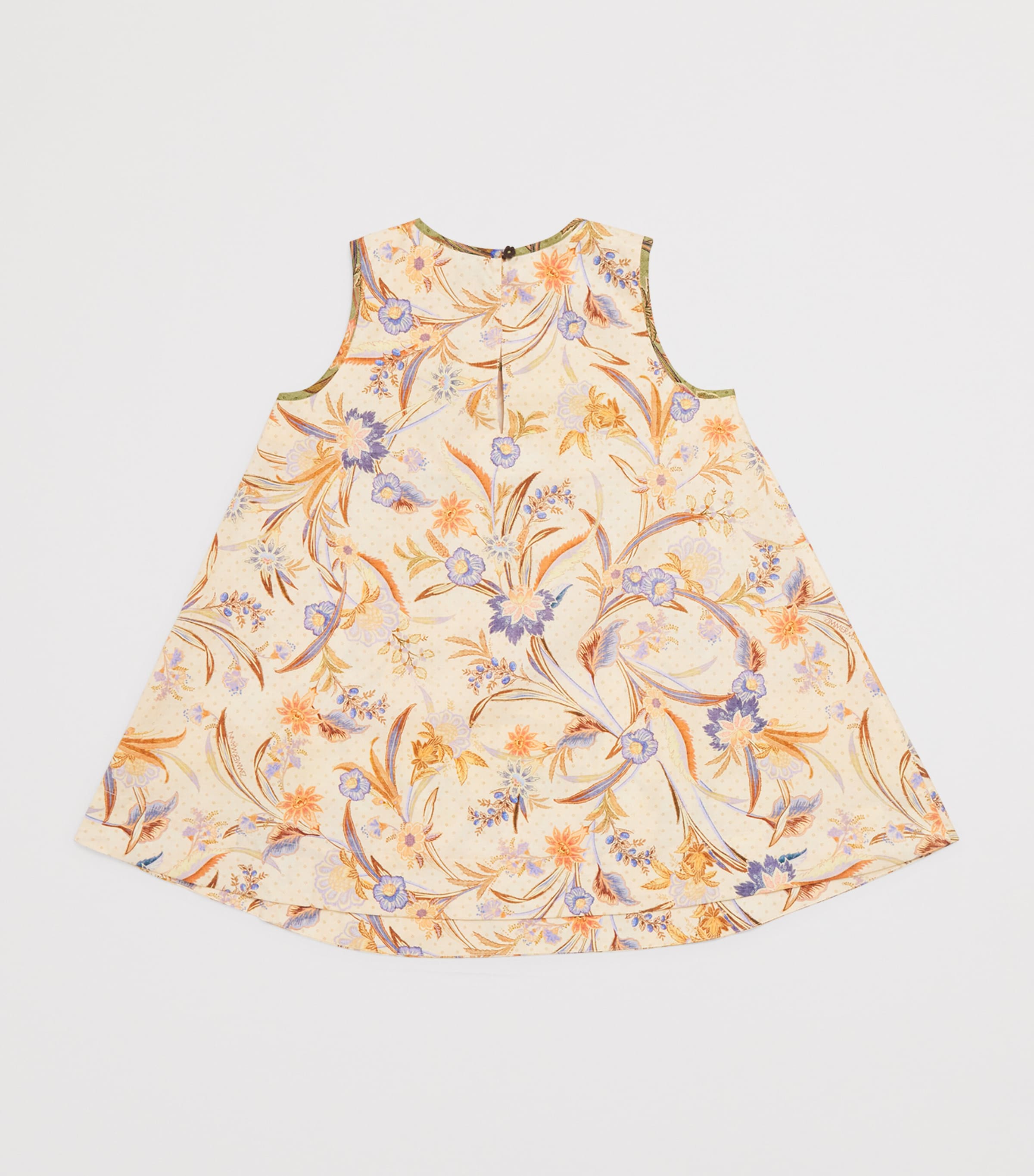 Zimmermann Kids Floral Indra Dress (2-12 Years) Biscuit Scarf Floral Image 2