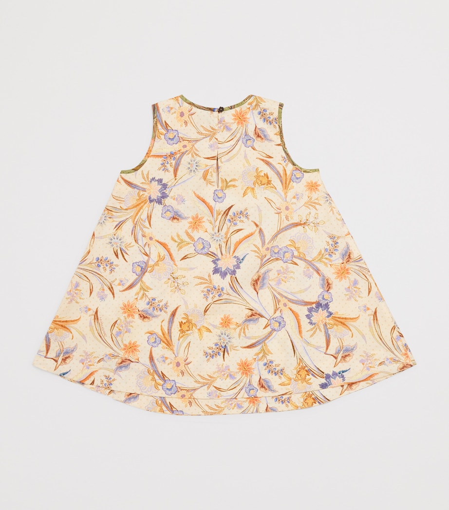 Zimmermann Kids Floral Indra Dress (2-12 Years) Biscuit Scarf Floral Image 2