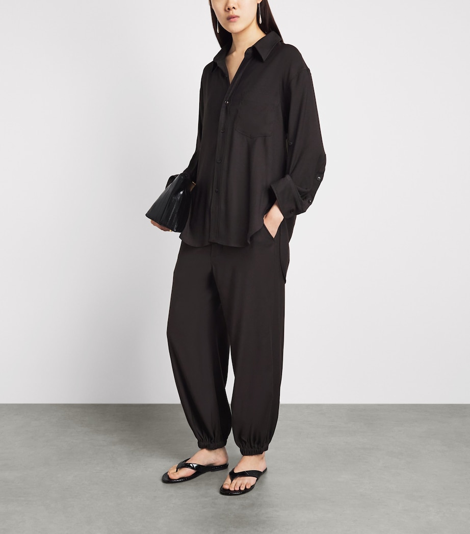 Citizens of Humanity Womens Bubble Drawstring Trousers Brown Image 2