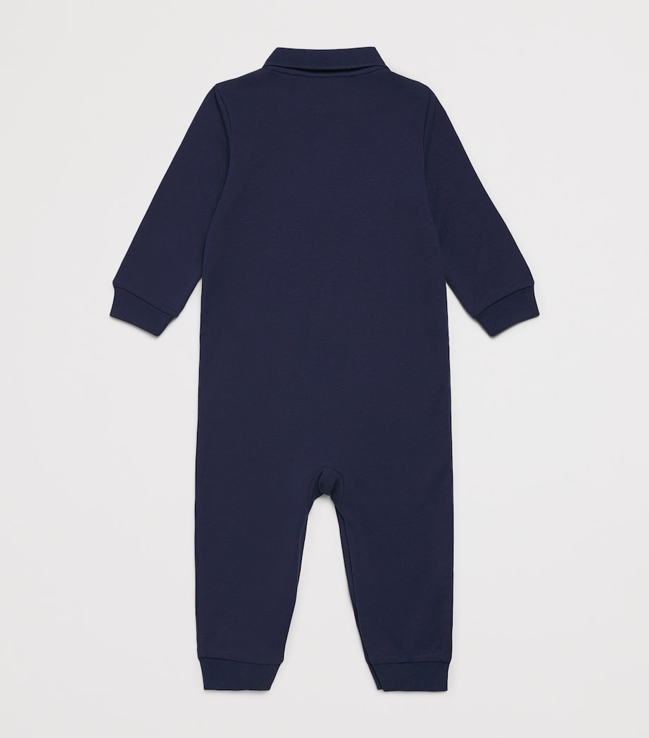 Ralph Lauren Kids Cotton Polo Pony Playsuit (0-12 Months) Refined Navy Image 2