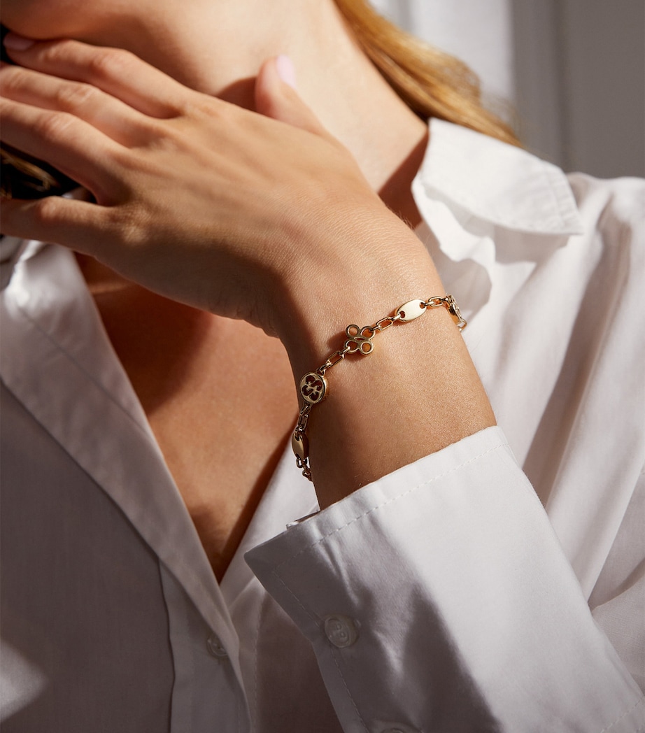 Yellow Gold and Diamond Be Bold Bracelet YELLOW GOLD Image 5